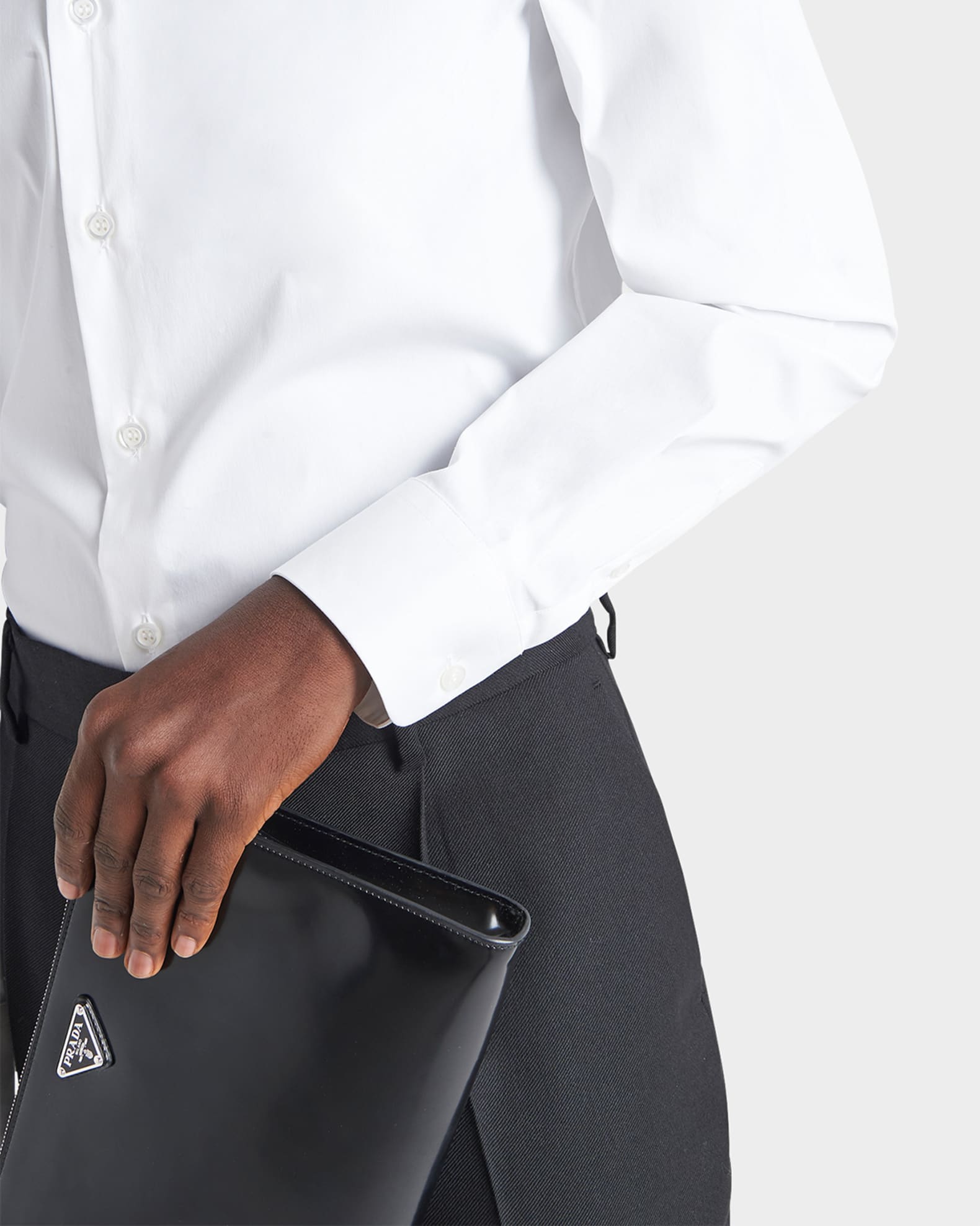 Prada Men's Classic Stretch Poplin Sport Shirt | Neiman Marcus