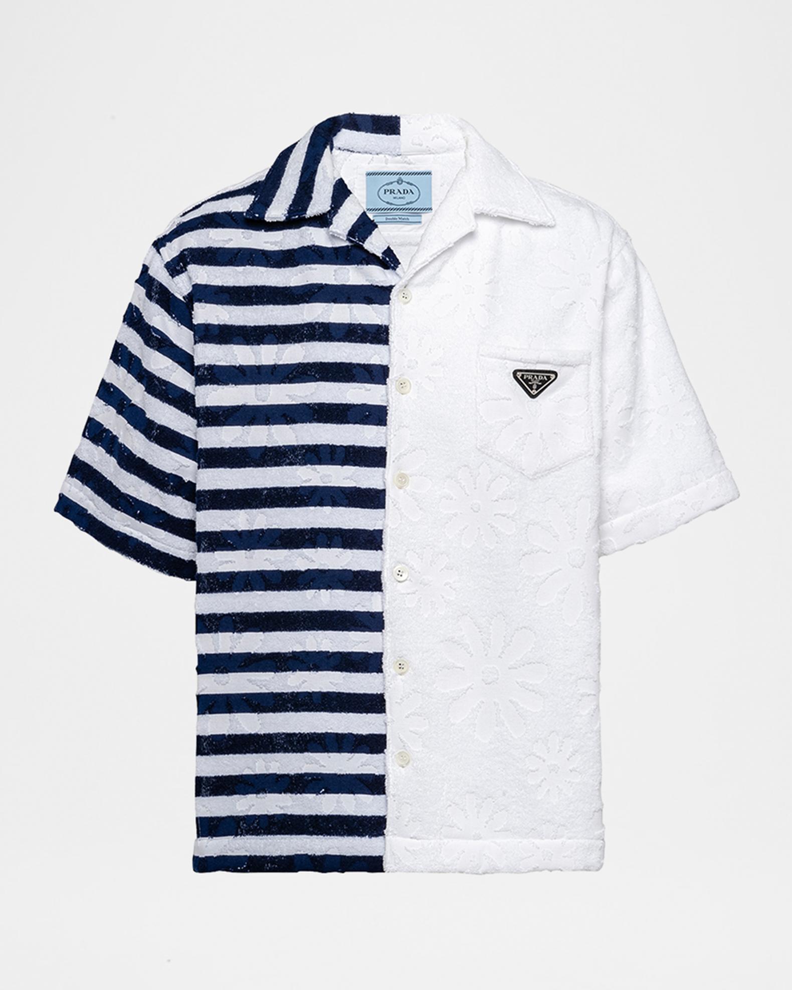 Prada Men's Spongy Double Match Camp Shirt | Neiman Marcus