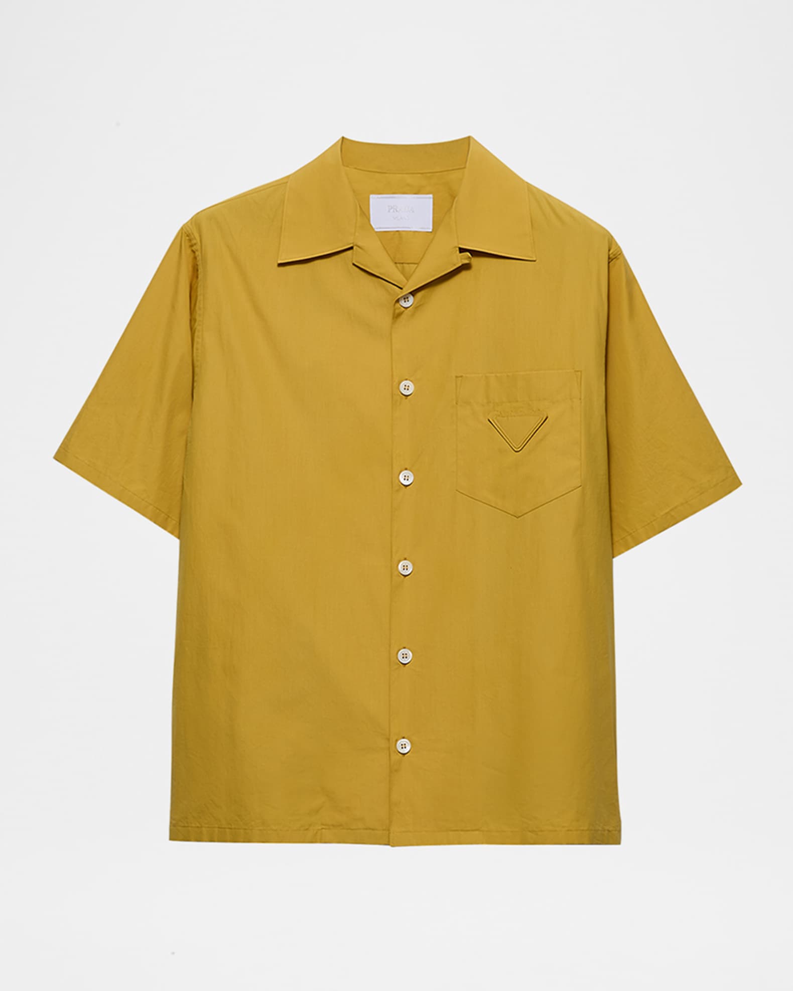 プラダ Prada Bowling Shirt Prada Men's Solid Bowling Shirt | Neiman Marcus