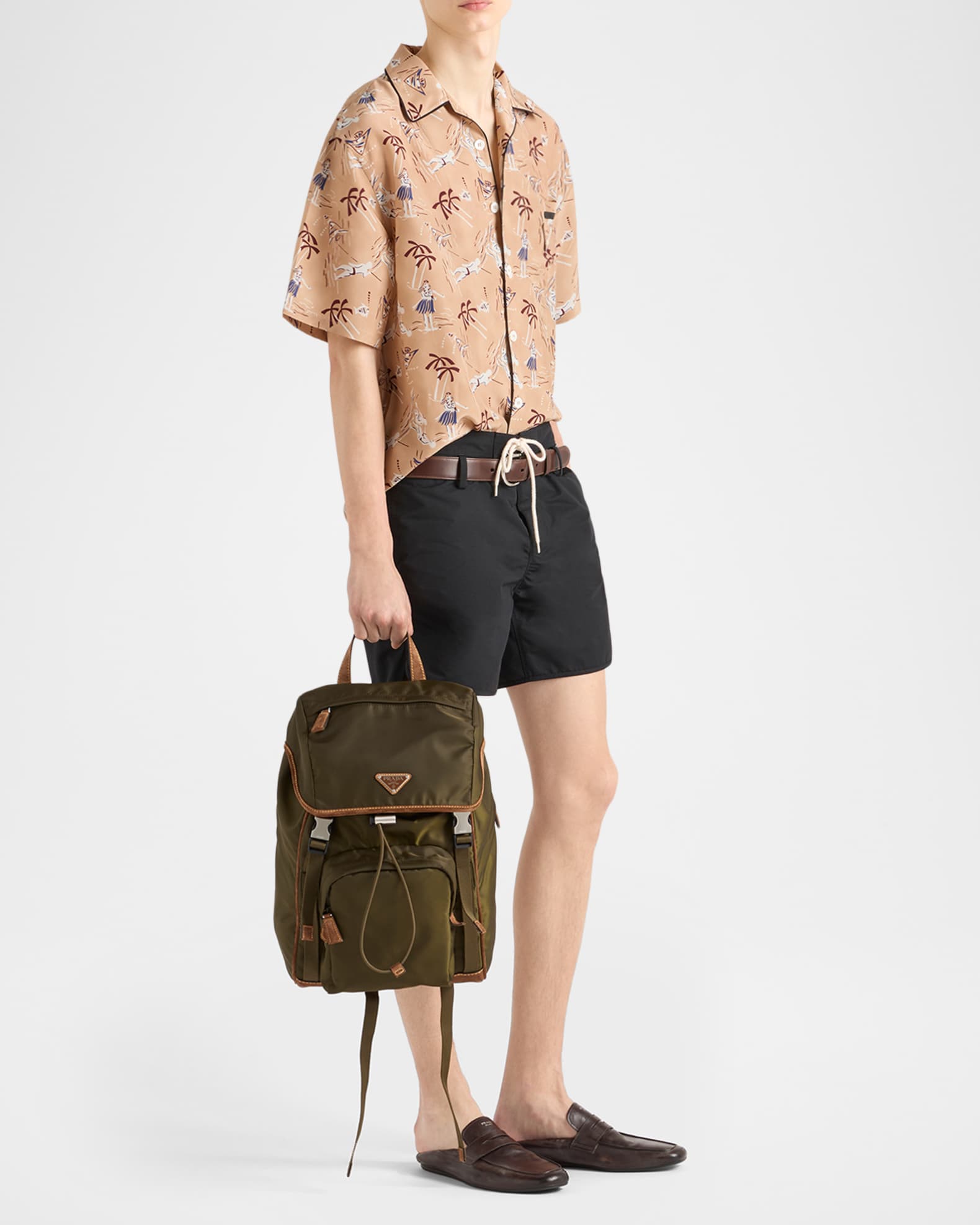 Men's Hawaiian-Print Short-Sleeve Shirt | Neiman Marcus