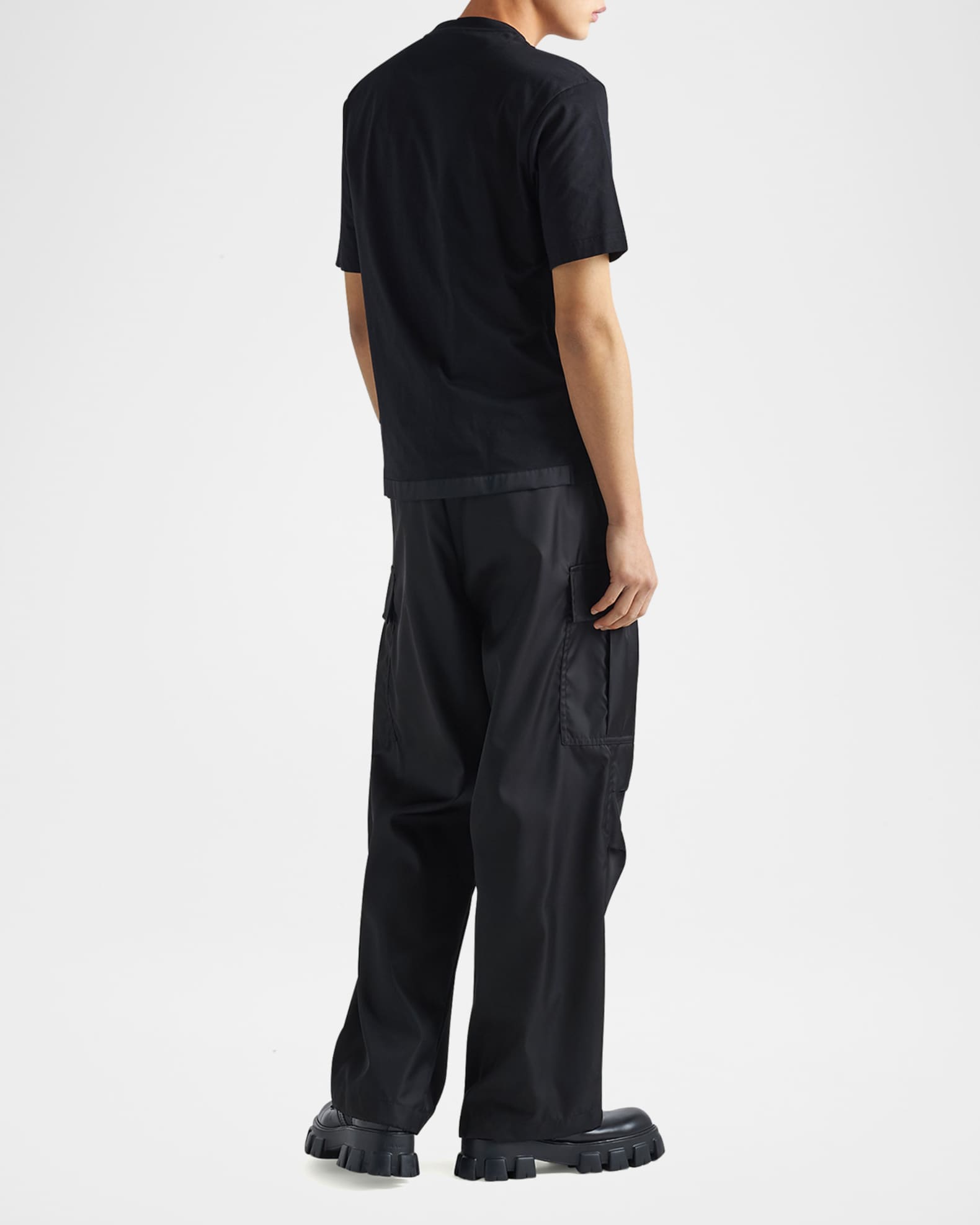 Prada Men's Jersey Logo Pocket T-Shirt | Neiman Marcus