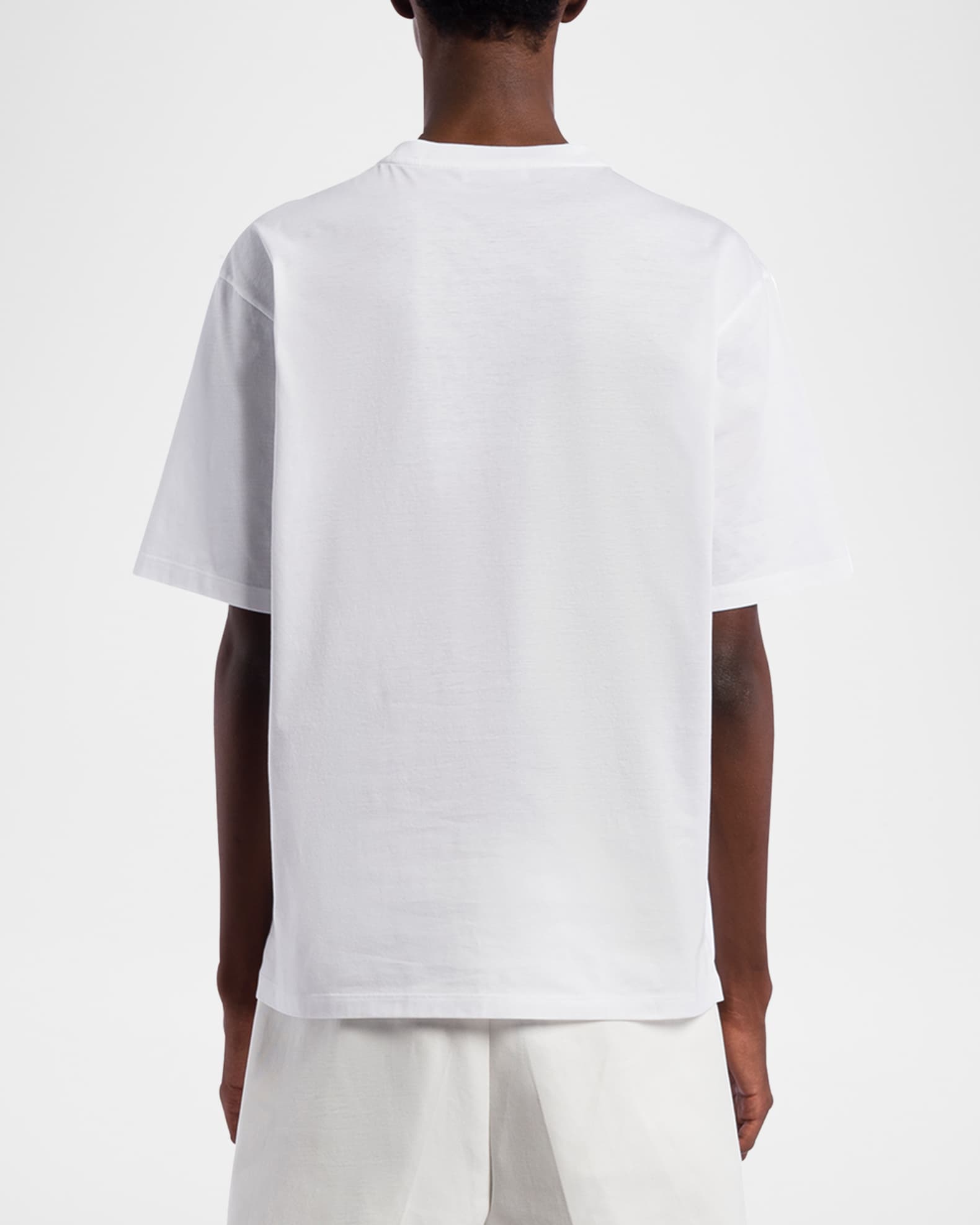 Tシャツ・カットソー PRADA  Crest Cotton T-Shirt Prada Cotton T-Shirt | Saks Fifth Avenue