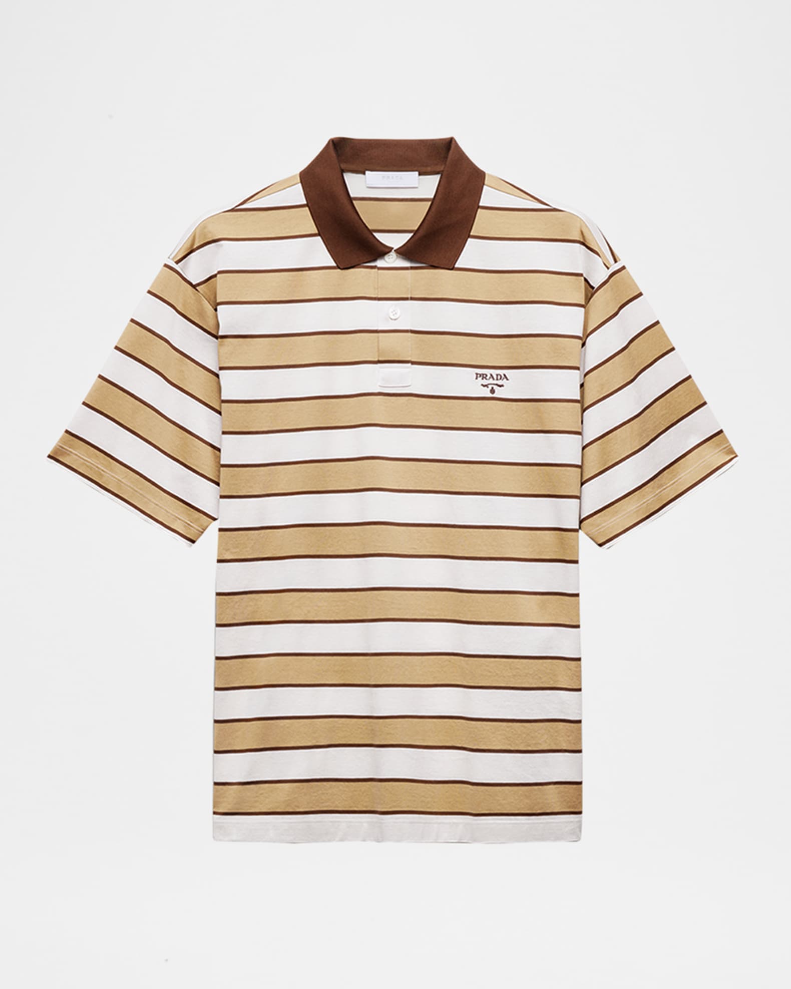 Prada Men's Striped Jersey Polo Shirt | Neiman Marcus
