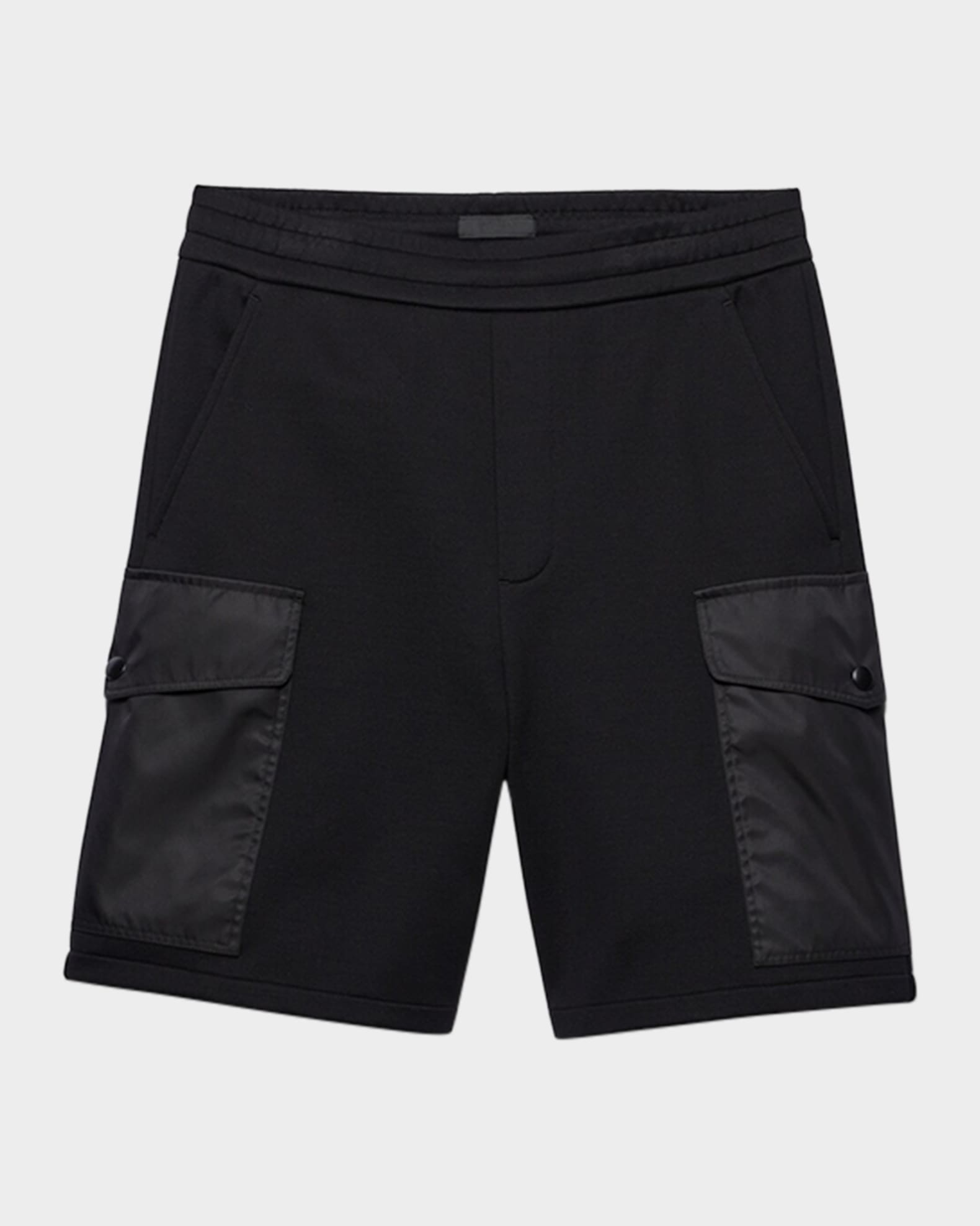Prada Men's Cotton Nylon-Pocket Bermuda Shorts | Neiman Marcus