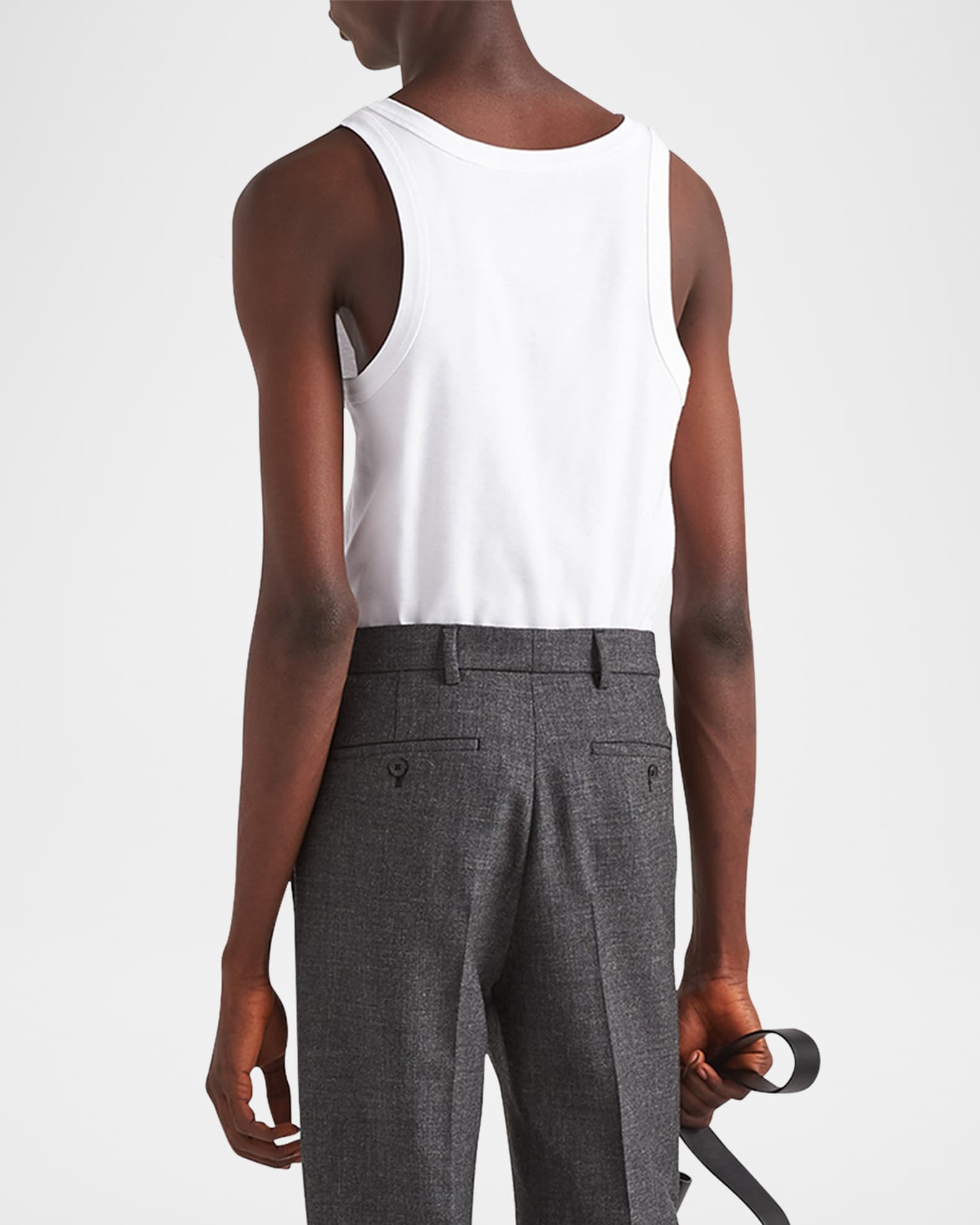 ま*ん様 PRADA ブラック タンクトップ L Black Cotton tank top | PRADA