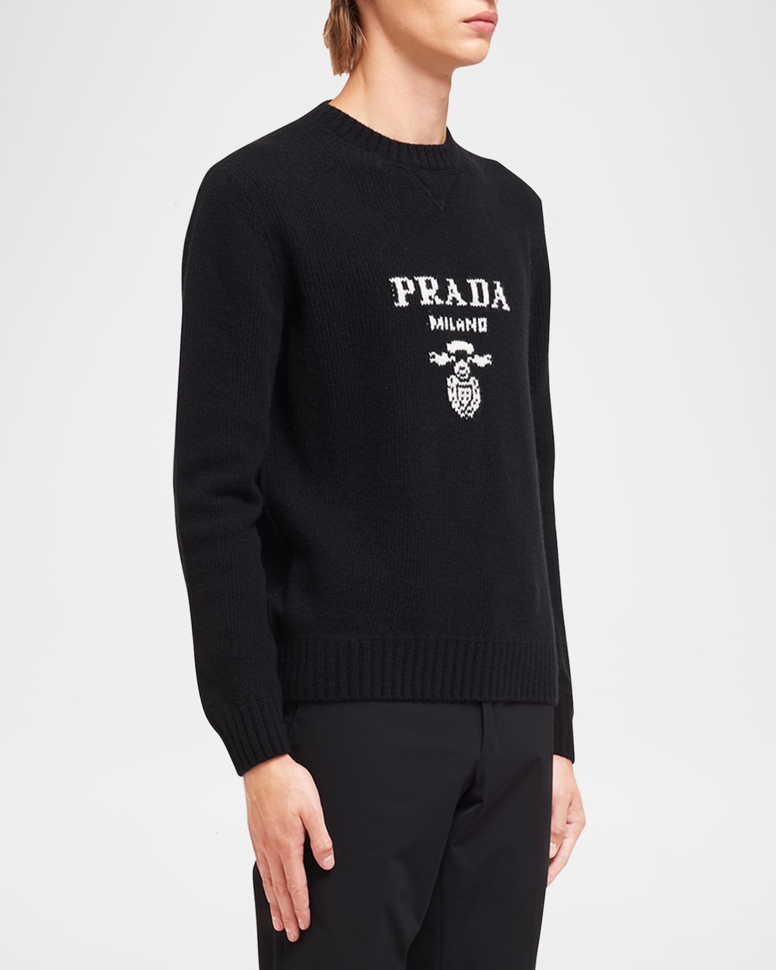 Men's Wool-Cashmere Logo Sweater 1