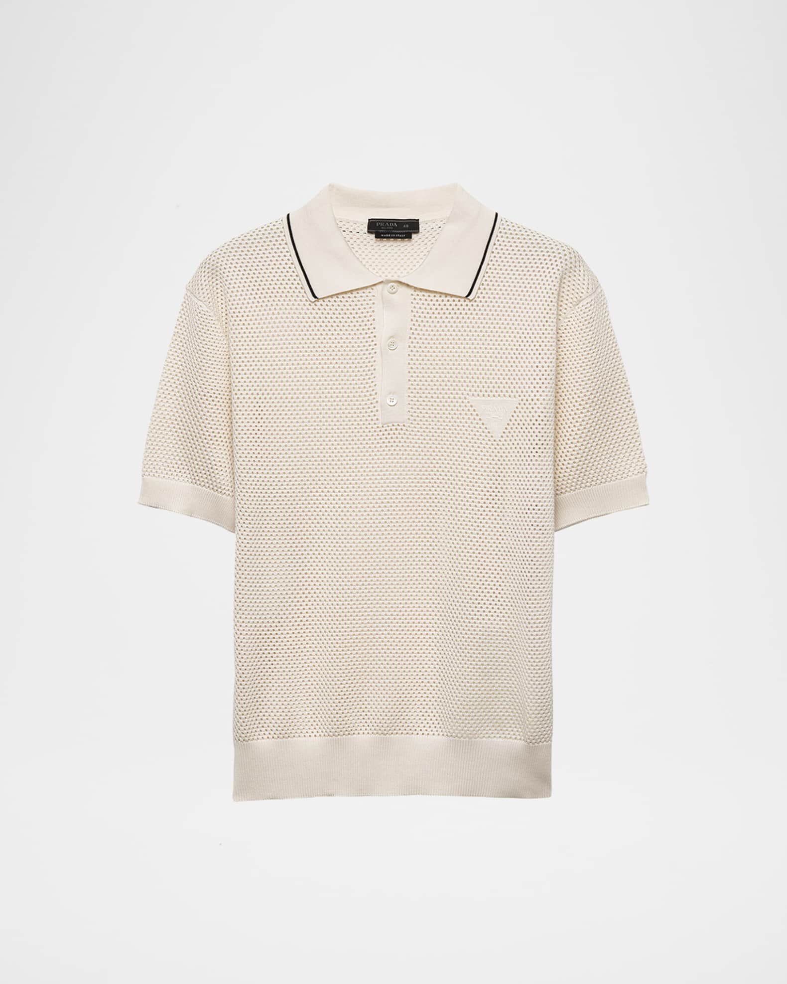 現品限り一斉値下げ！ Knit Mesh Men's Prada Polo Marcus Neiman | Shirt トップス