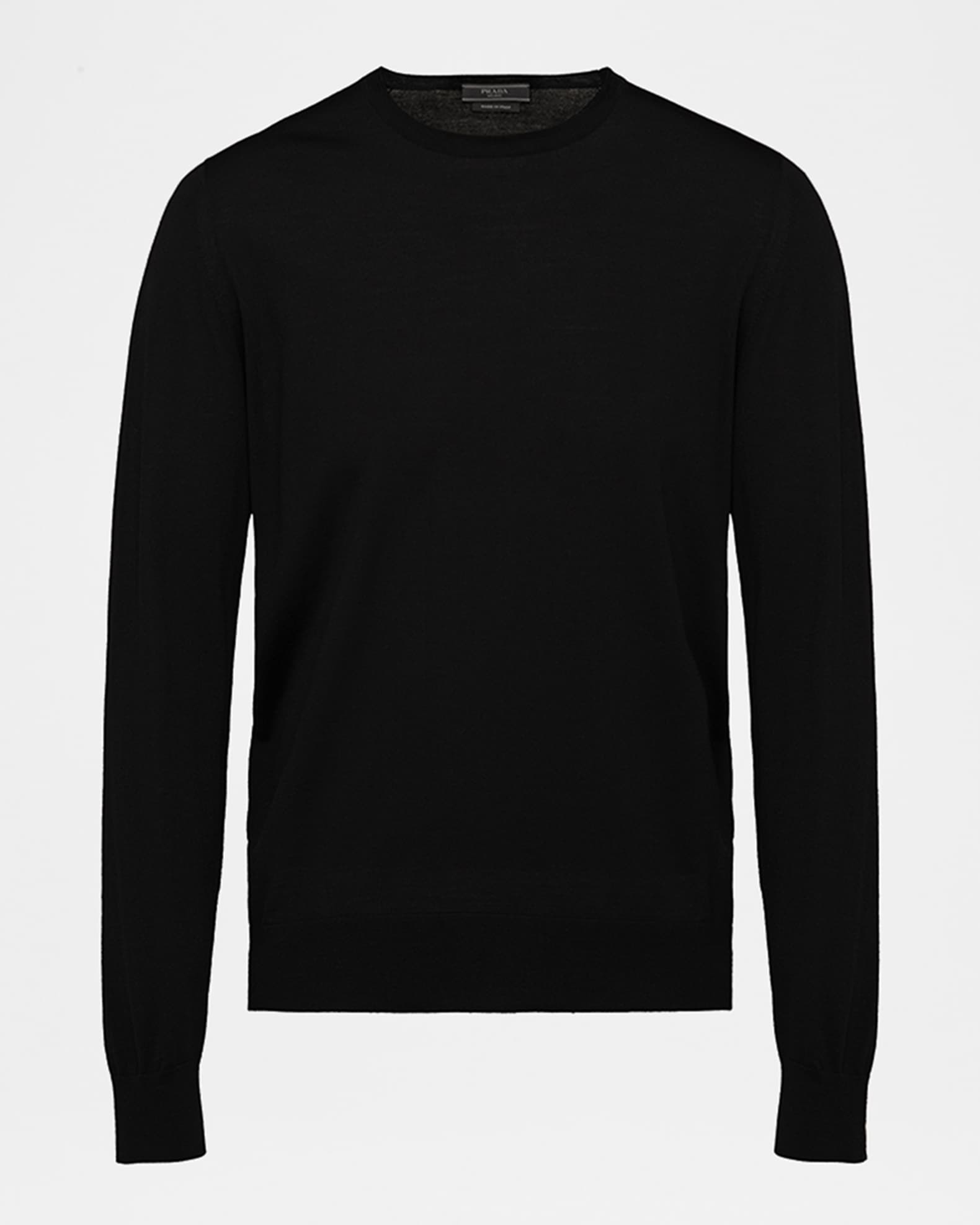 トップス prada wool crewneck sweater Prada Men's Worsted Wool Crewneck Sweater | Neiman Marcus