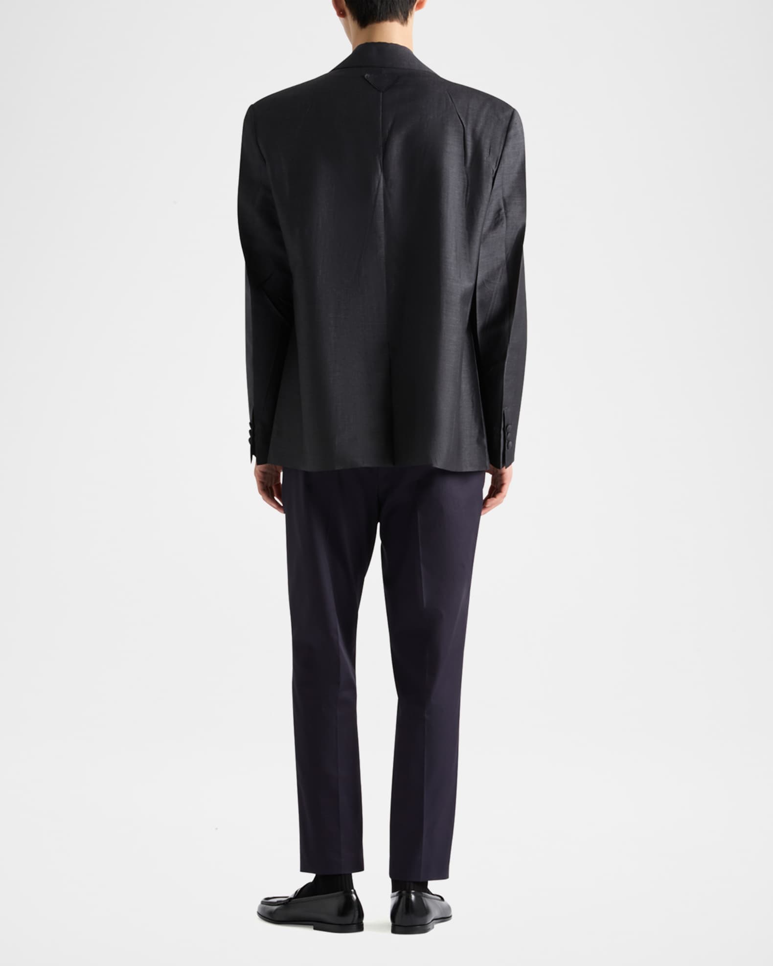 Prada Men's Pleated Twill Pants | Neiman Marcus