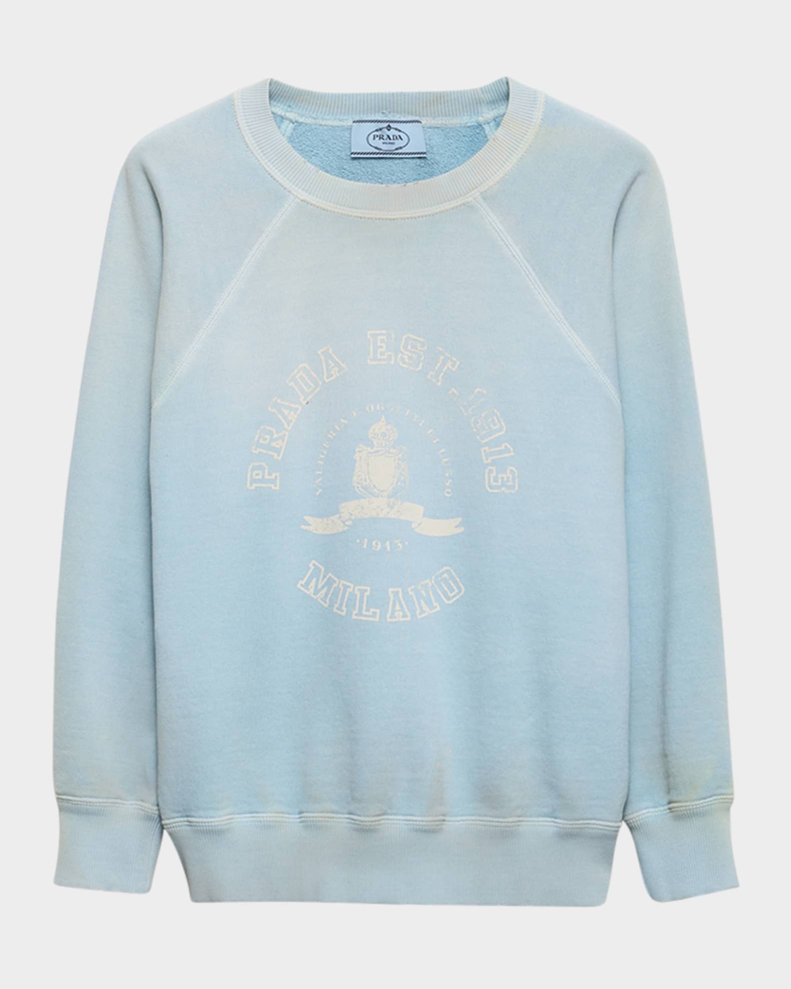 Logo-Print Cotton Crewneck Sweatshirt 0