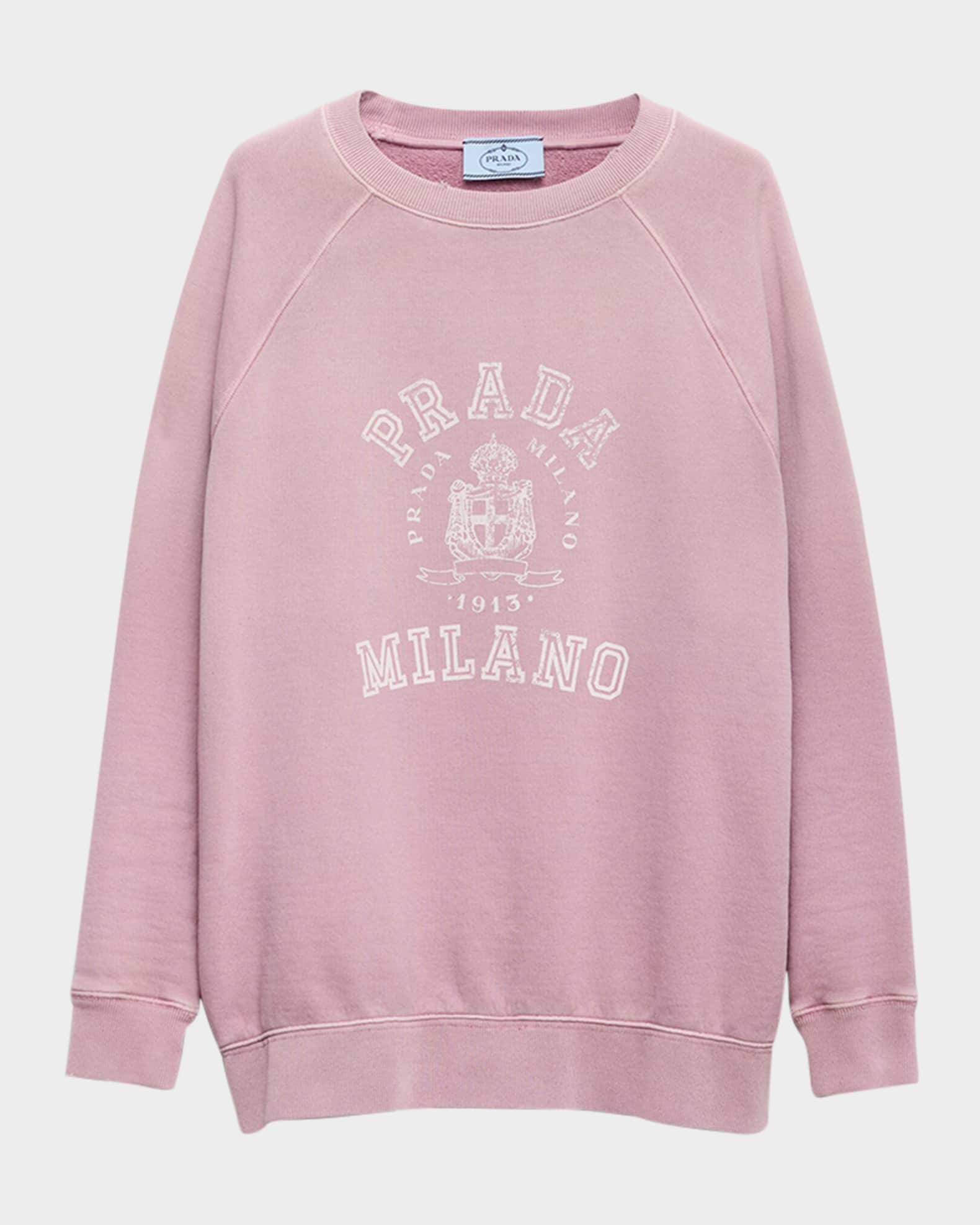 Logo-Print Cotton Crewneck Sweatshirt 0
