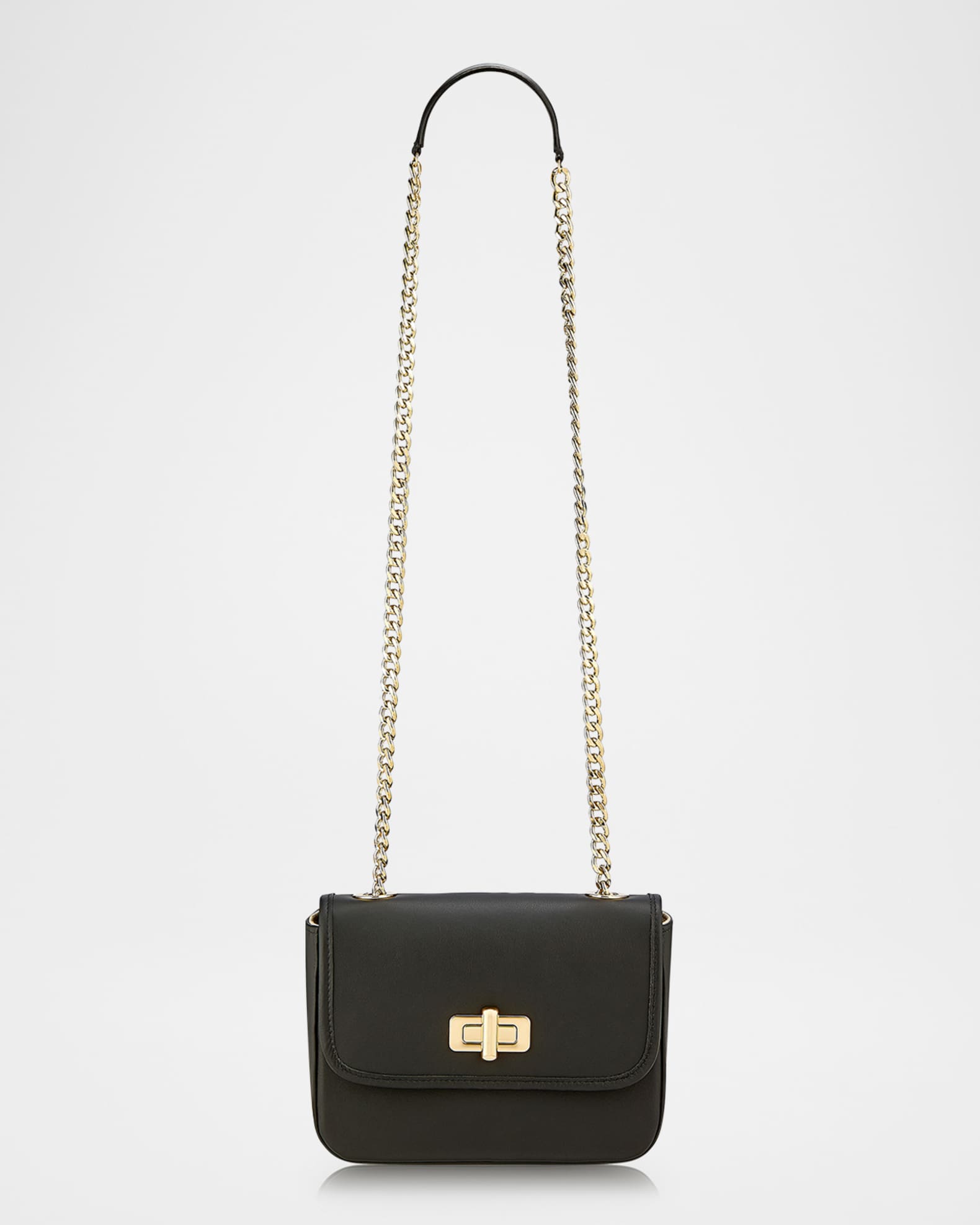 Riley Flap Leather Shoulder Bag 0