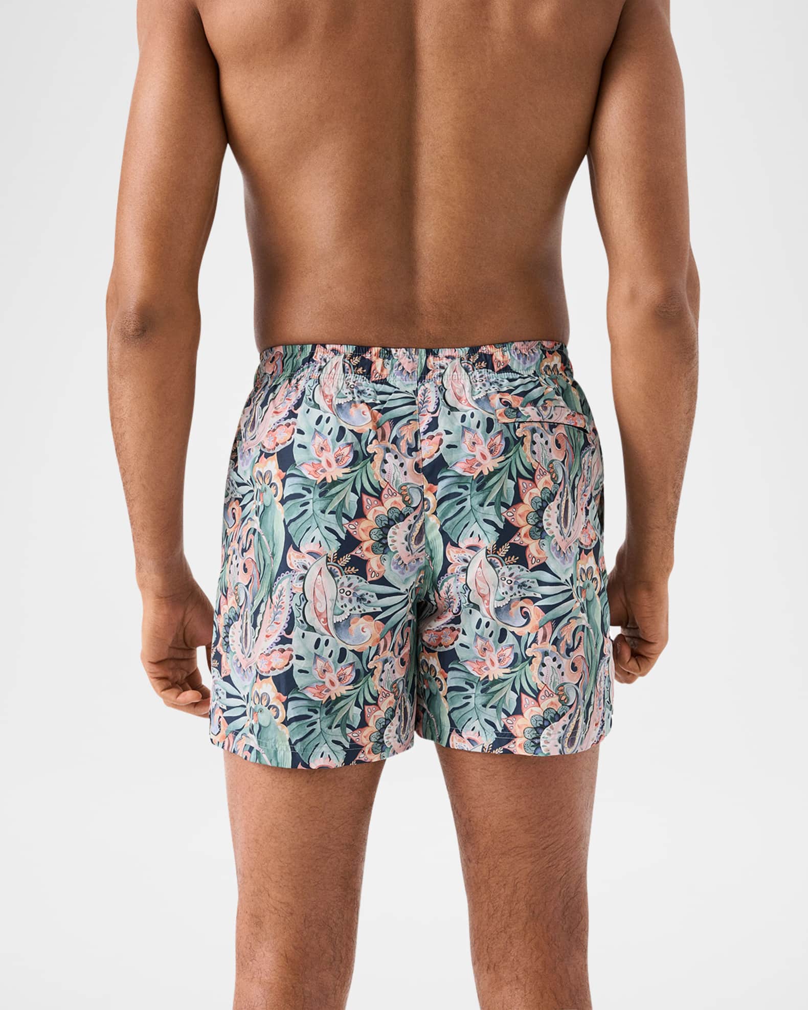 Men's Swim Trunks - Electric Bloom