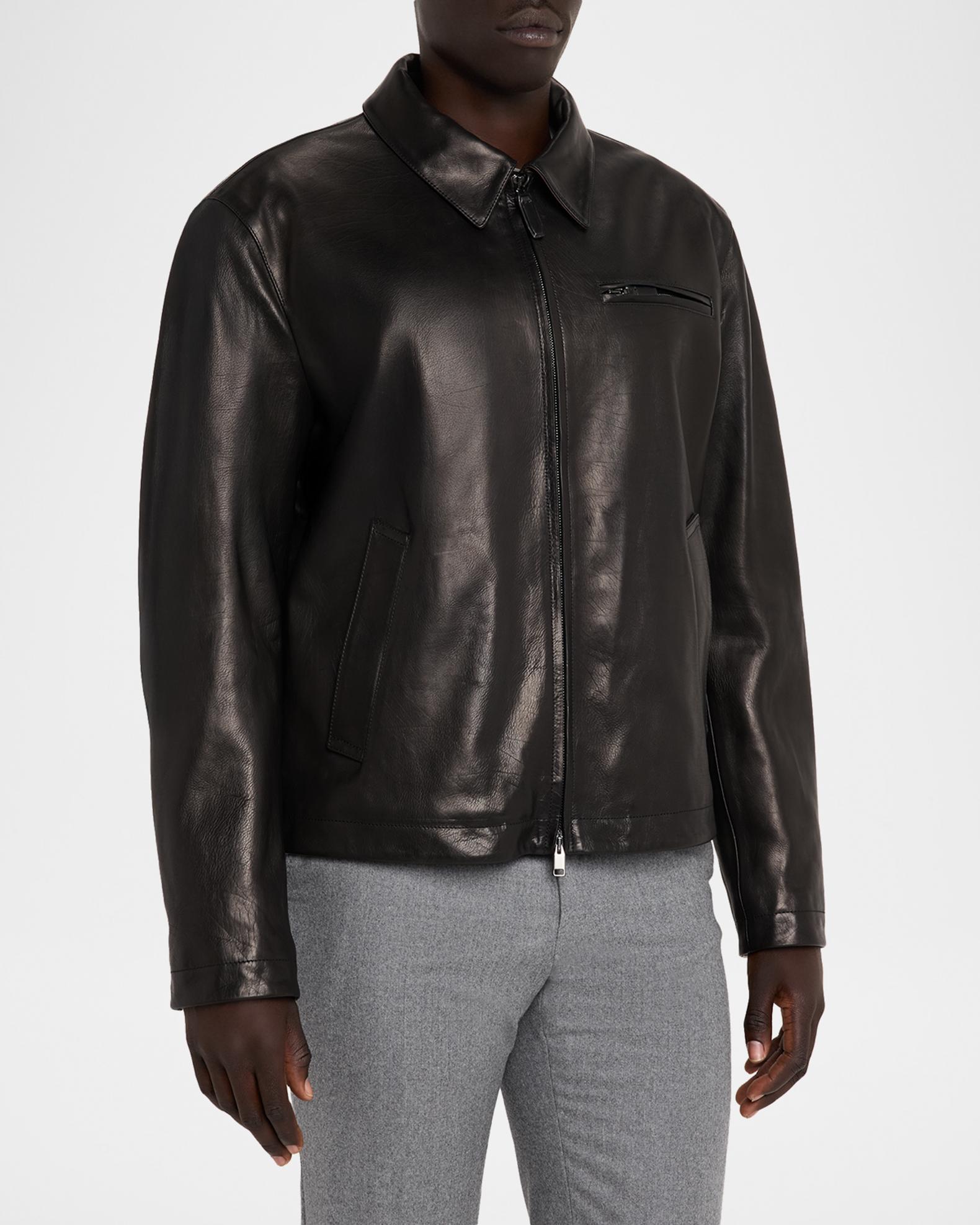Brioni Men's Leather Moto Jacket | Neiman Marcus