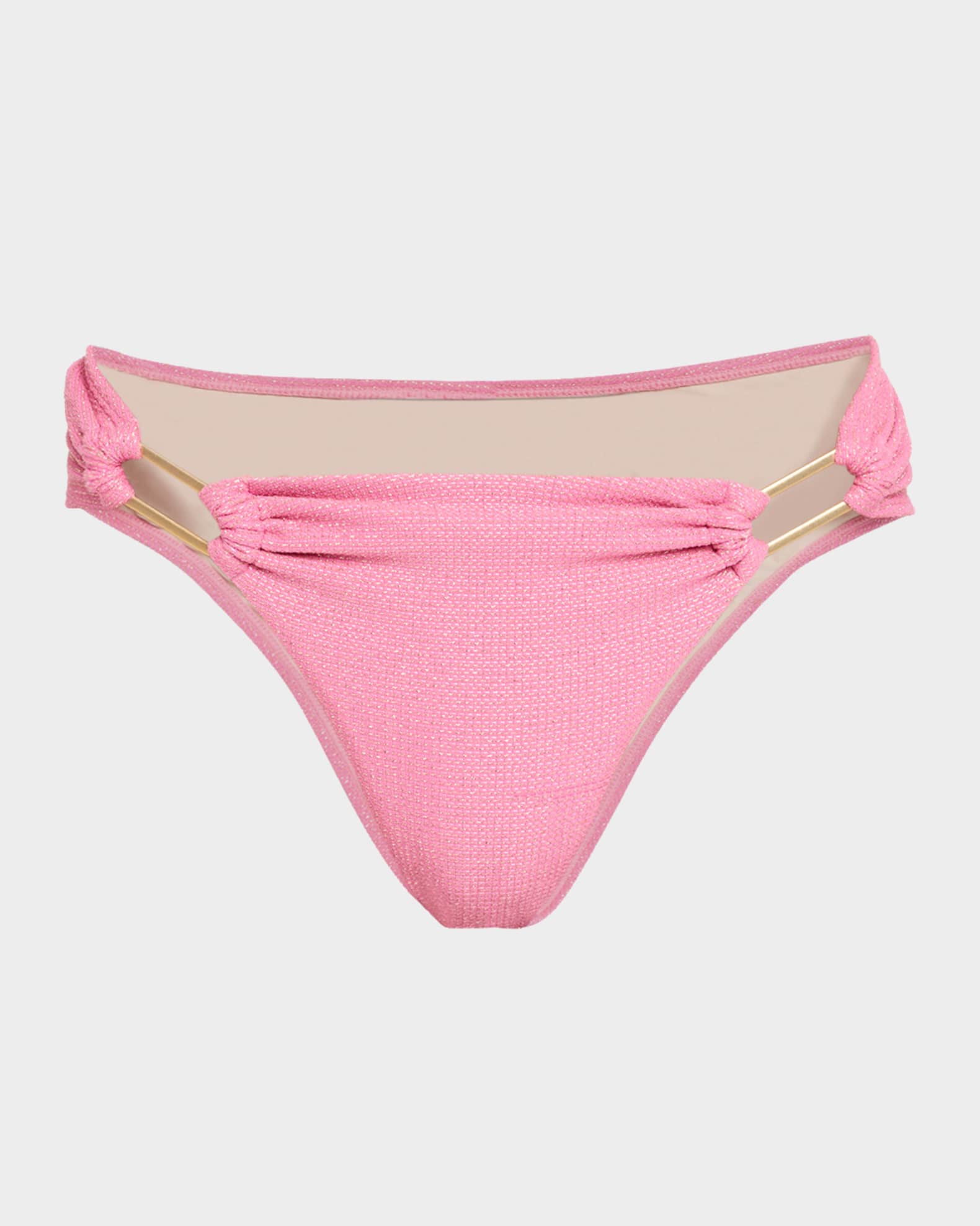 Glitter Detailed Fanned Bikini Bottoms 0