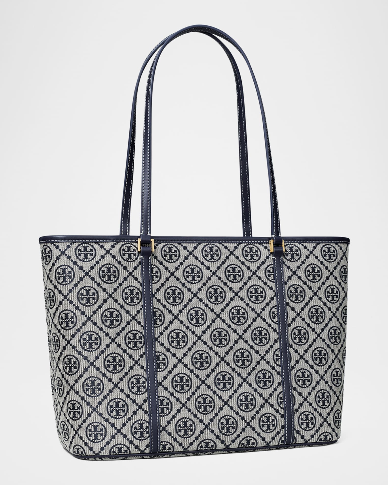 Tory Burch T Monogram Small Zip-Top Tote Bag | Neiman Marcus