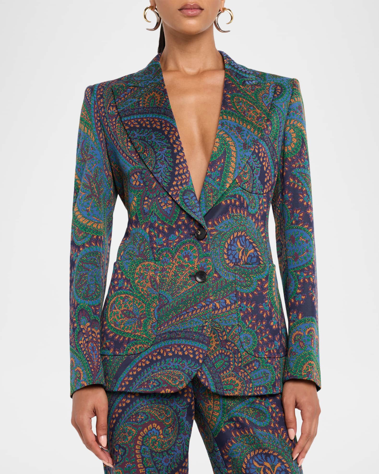 ジャケット・アウター ETRO paisley jacquard tailored jacket 23811581_53912520_1000.jpg