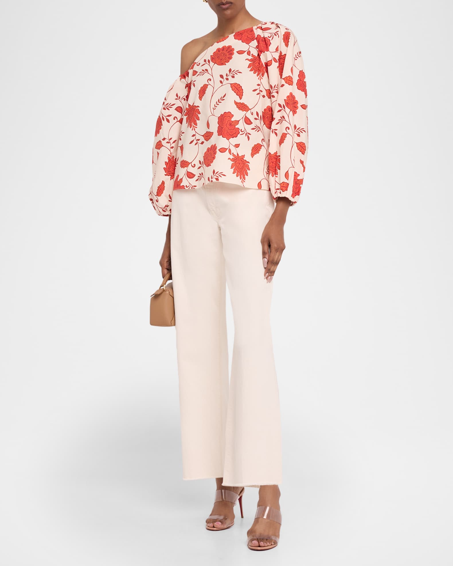 Tabitha Floral One-Shoulder Top 1