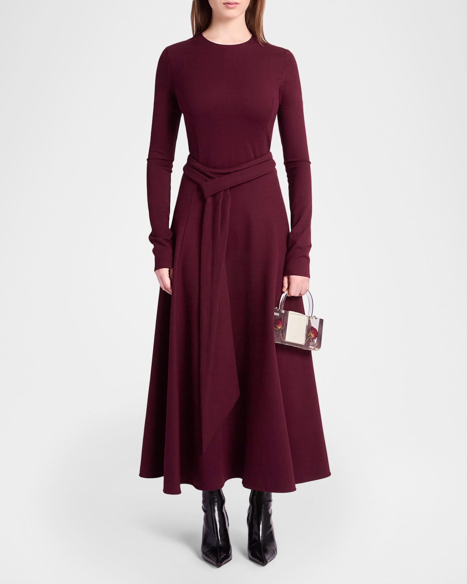 knit a line dress Baltic Born Womens Winslet Knit Dress | Black + Cream main image 0