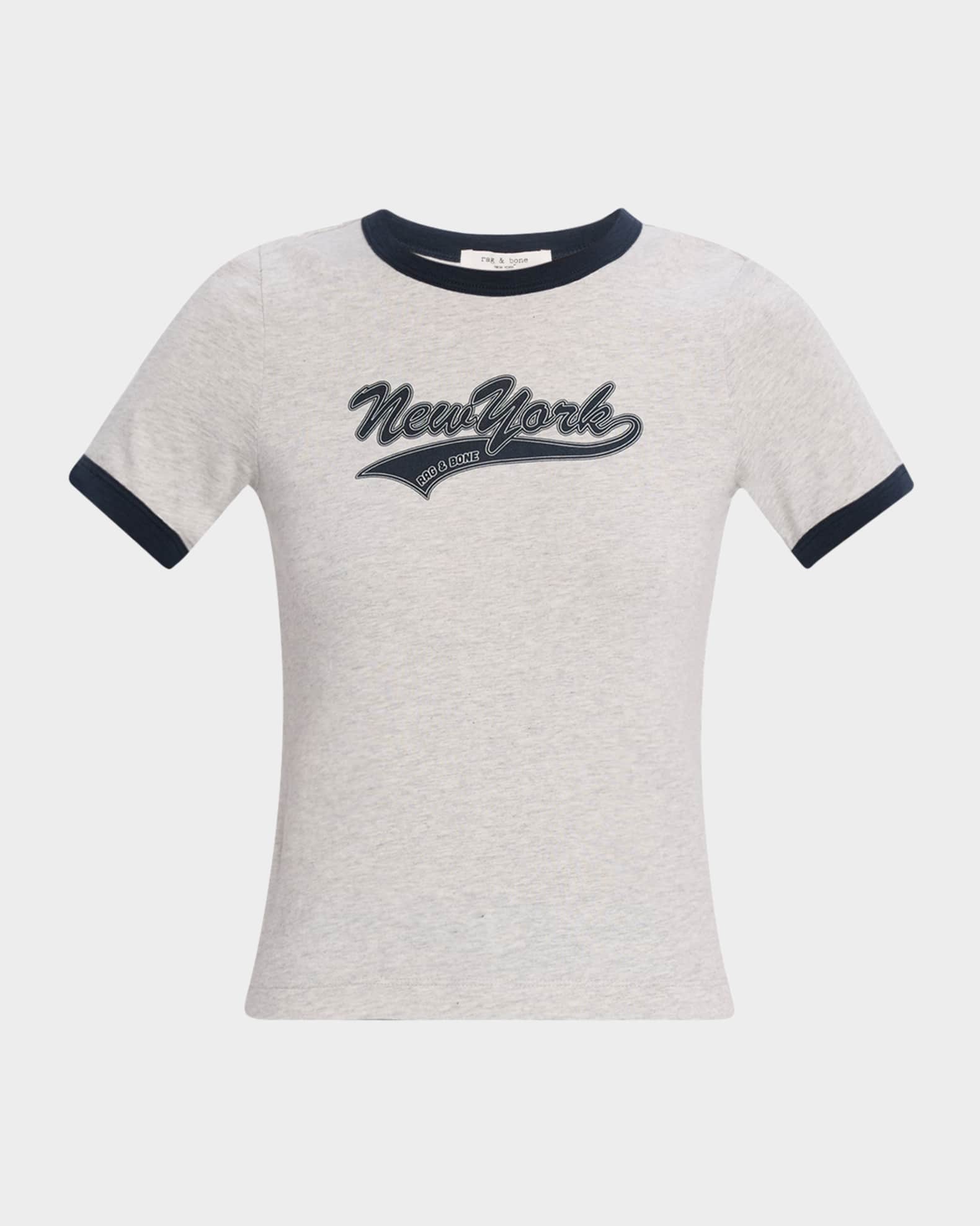 Rag & Bone New York Crewneck Ringer Tee | Neiman Marcus