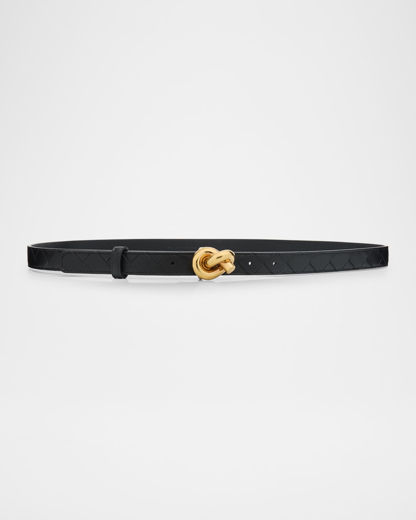 Bottega Veneta Intrecciato Leather Knot Belt | Neiman Marcus
