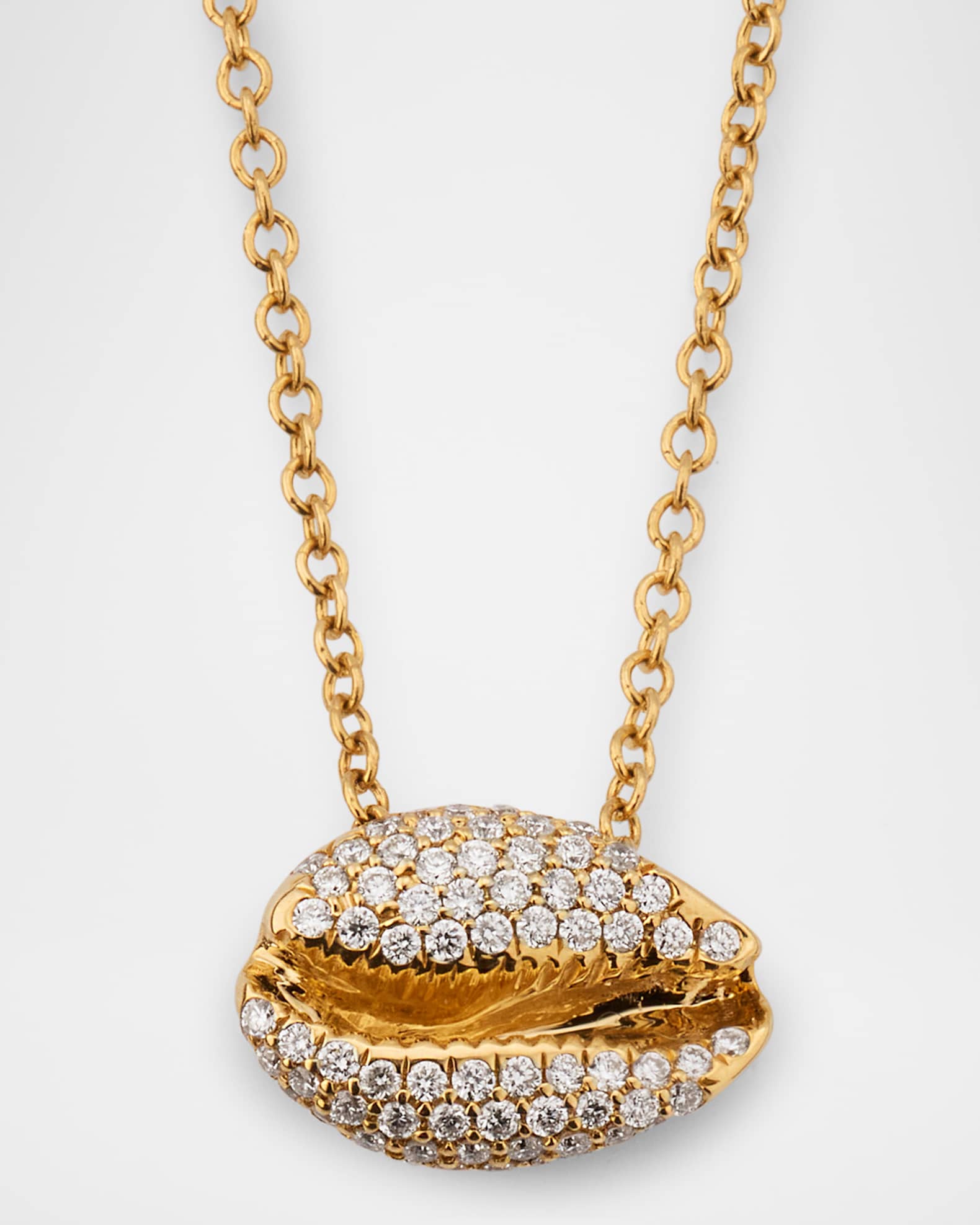 18K Le Cauri Petite Pave Diamond Necklace 0