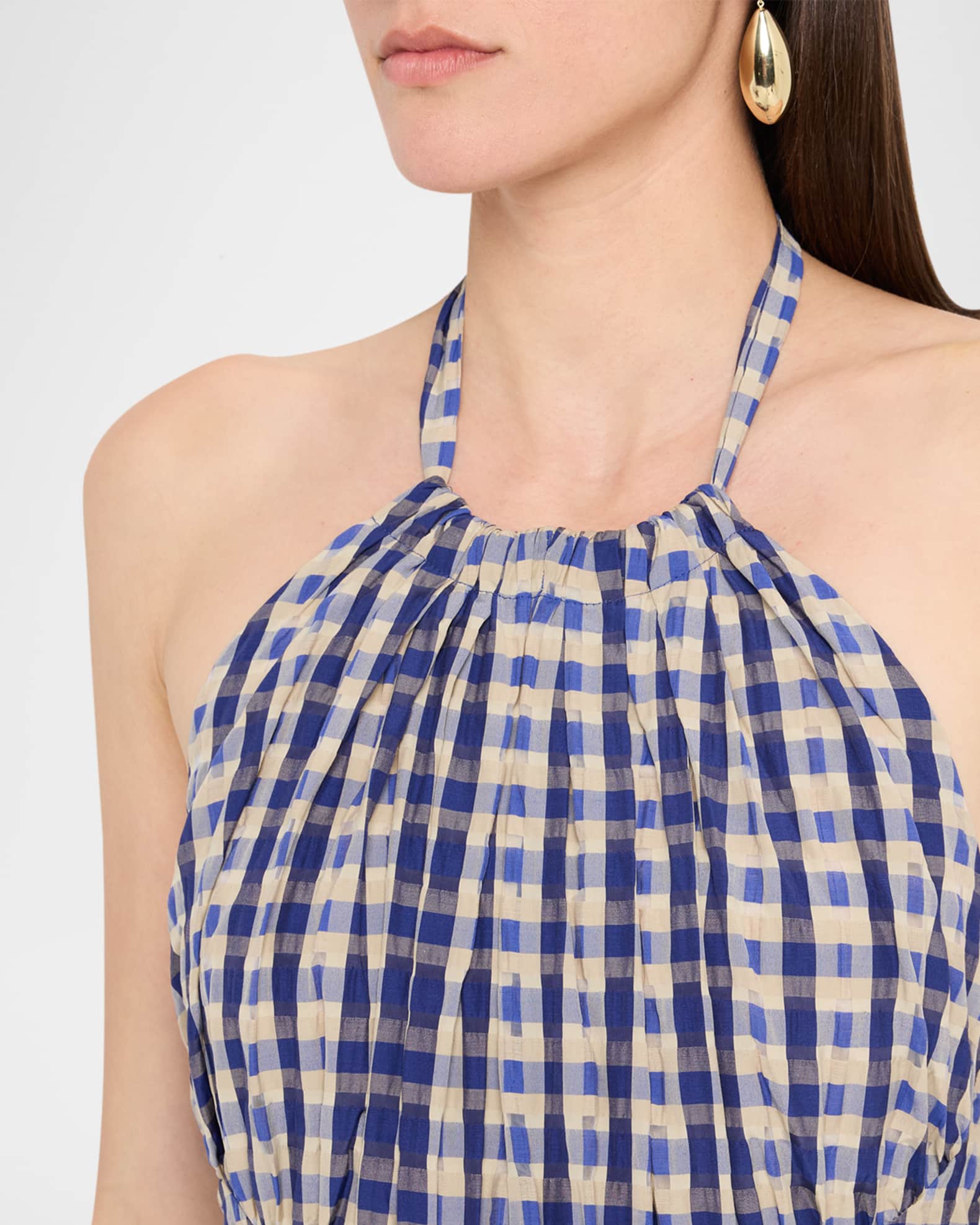 Rosie Assoulin In The Name Of Love Halter Midi Dress | Neiman Marcus