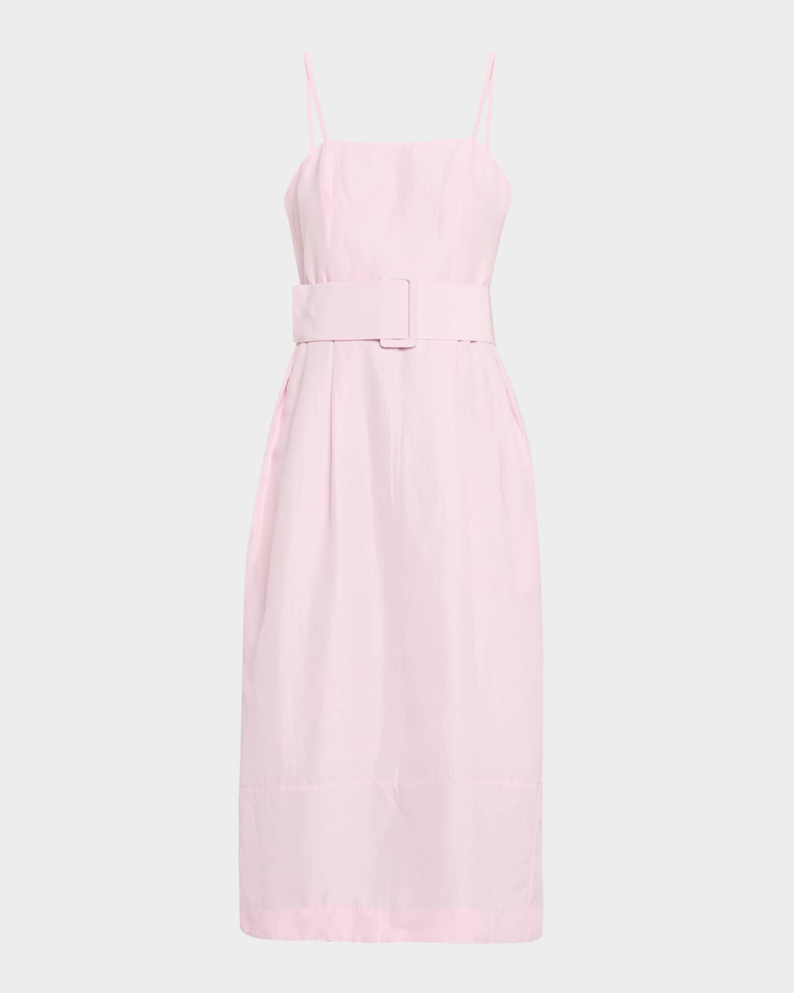 Artichoke Sleeveless Belted Midi Dress 0