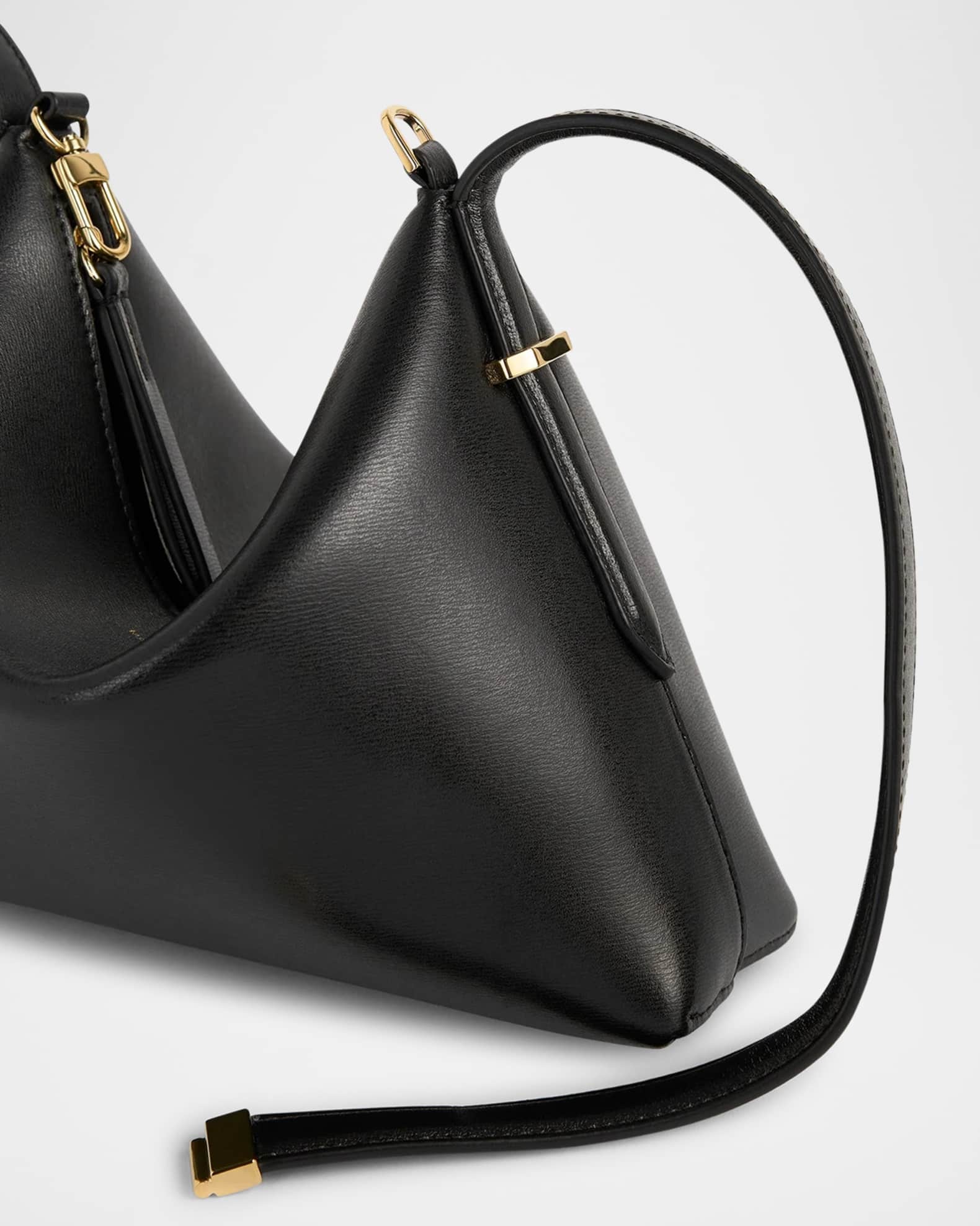 Toteme Bevel Leather Wristlet Bag | Neiman Marcus