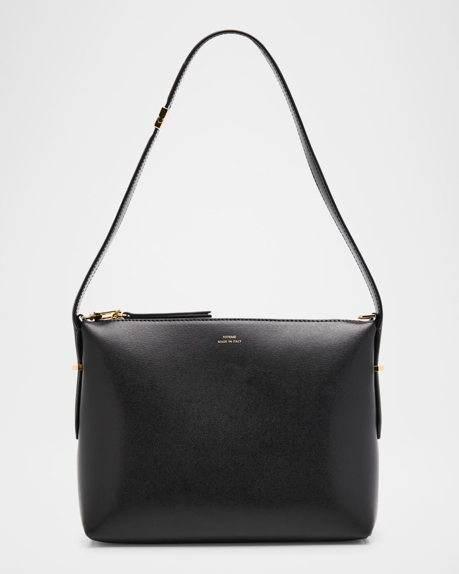 Toteme Bevel Leather Wristlet Bag | Neiman Marcus