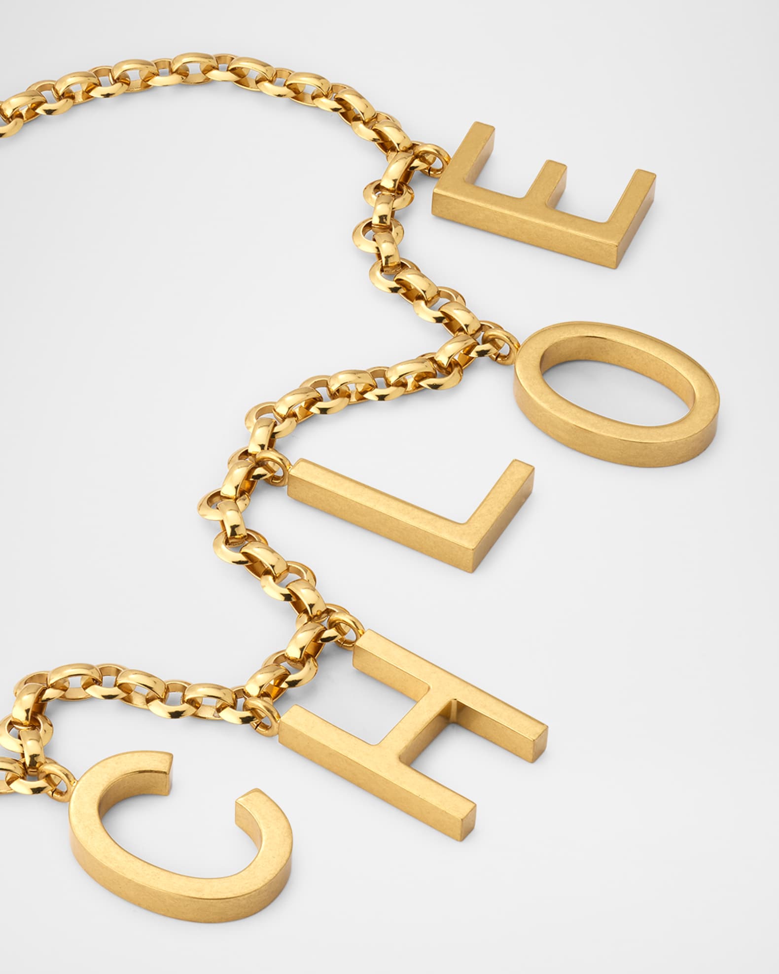 Chloé Women's Chloé Letters Metal Belt Gold