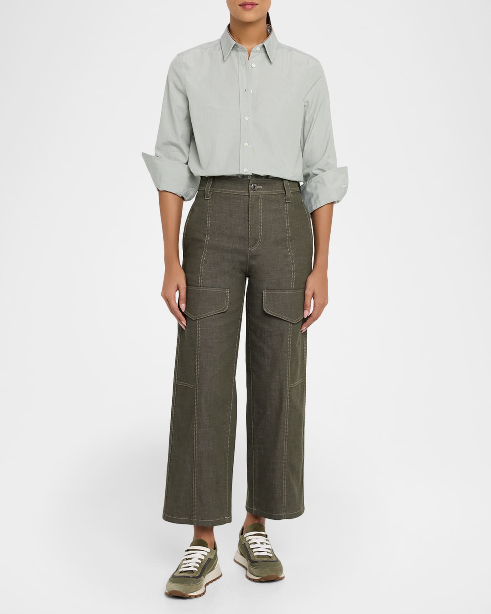 美品✨BRUNELLO CUCINELLI デニム ボタンダウンシャツ M 美品✨BRUNELLO CUCINELLI デニム ボタンダウンシャツ M Denim shirt