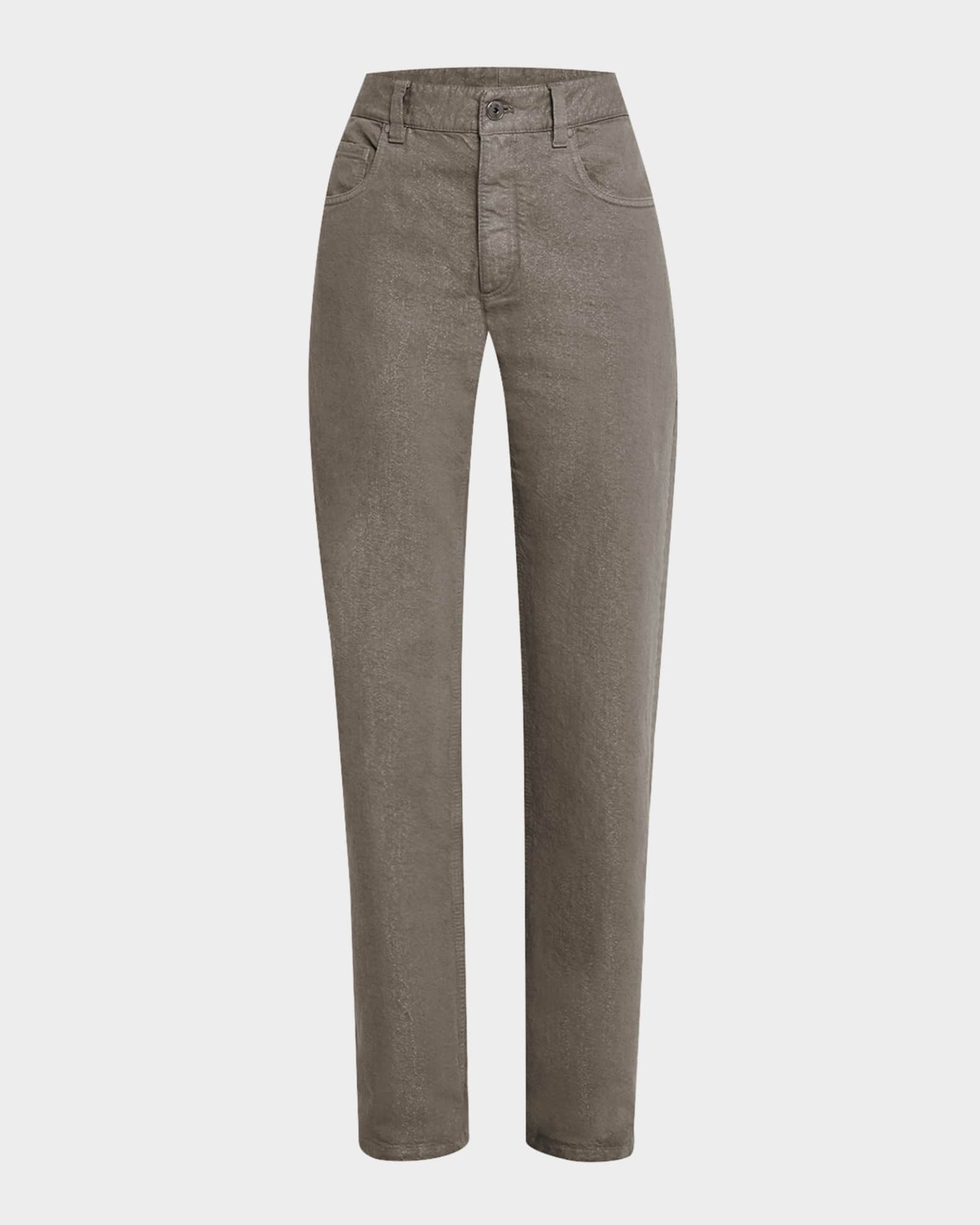 デニム・ジーパン Brunello Cucinelli Boyfriend Jeans In Denim And Lurex Brunello Cucinelli Dyed Lurex Straight Boyfriend Jeans