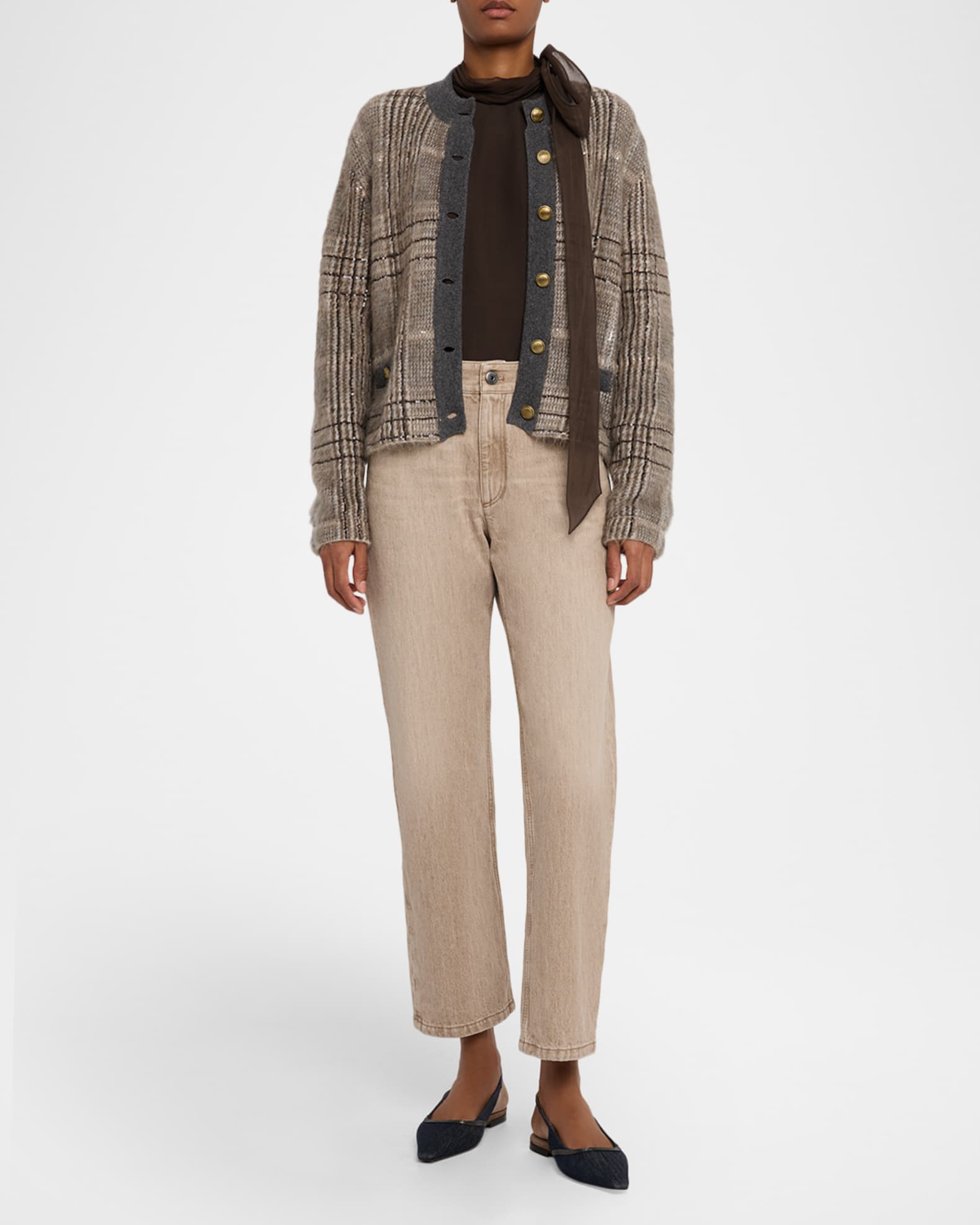 Brunello Cucinelli Straight-Leg Boyfriend Jeans | Neiman Marcus