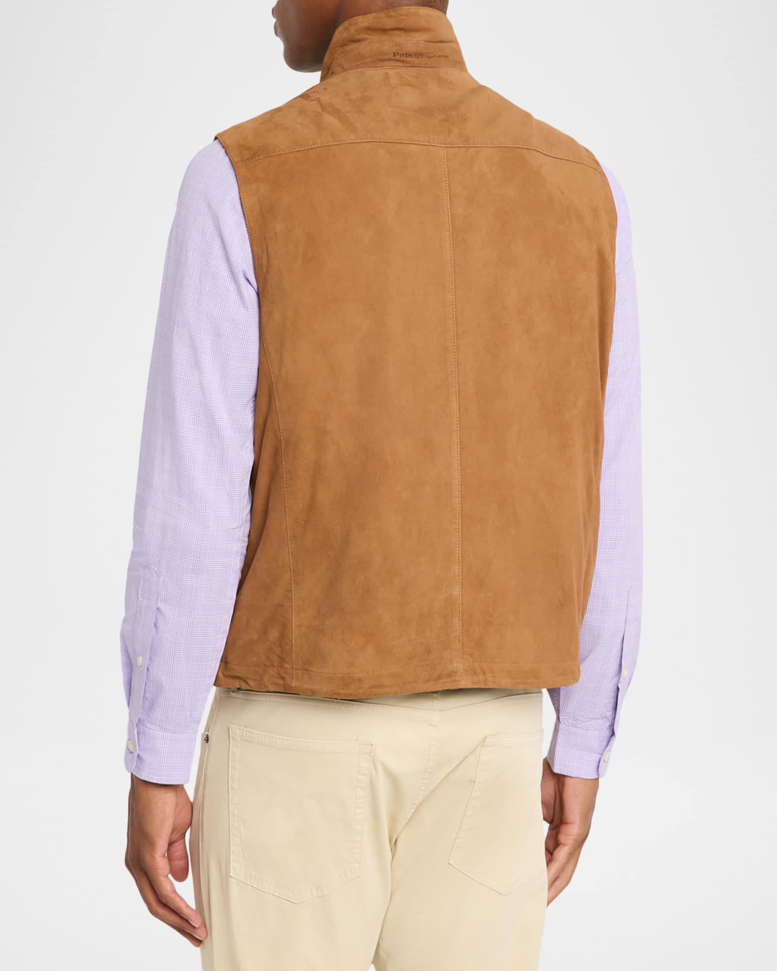 Polo Ralph Lauren Men's Suede Zip Vest | Neiman Marcus