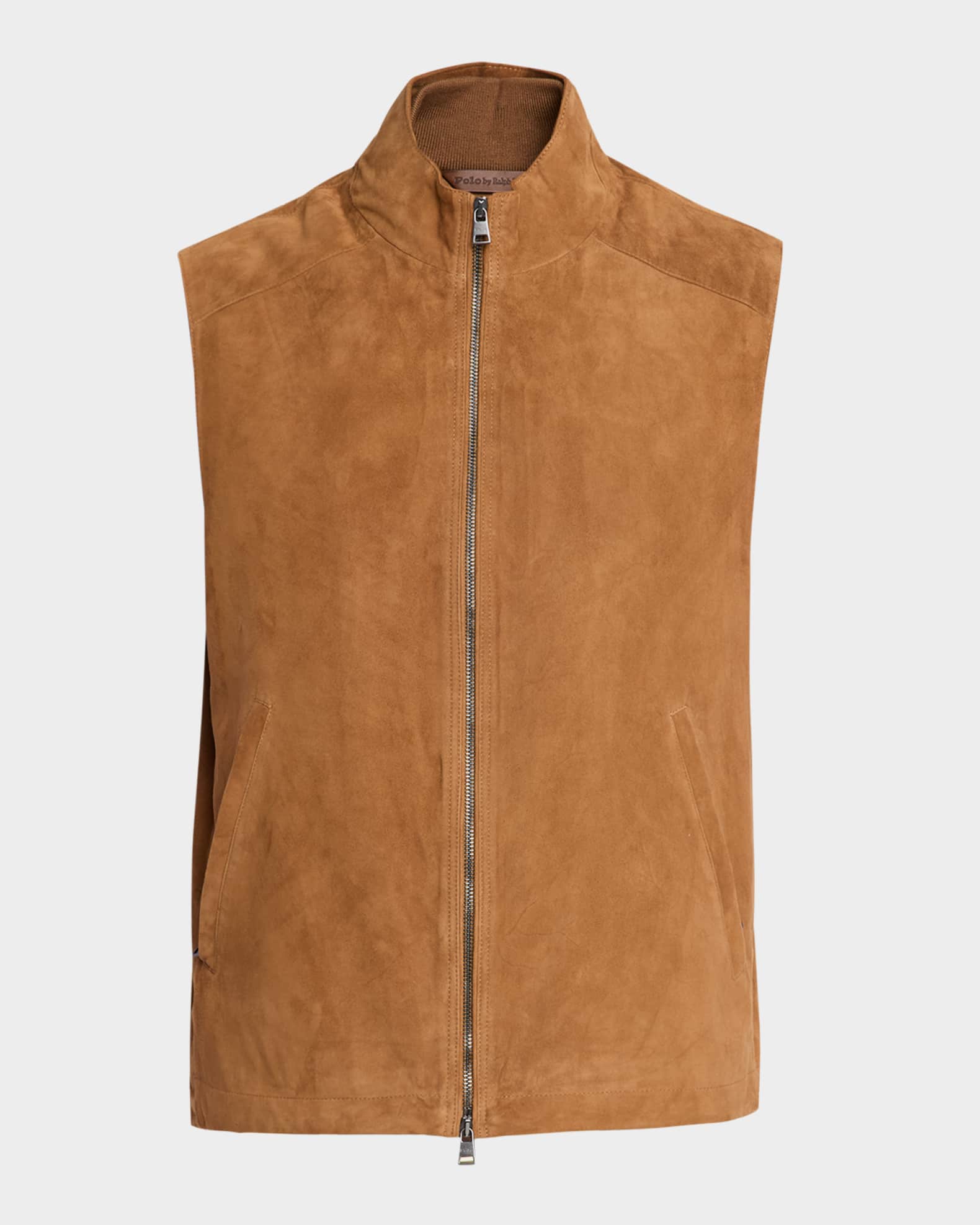 Polo Ralph Lauren Men's Suede Zip Vest | Neiman Marcus