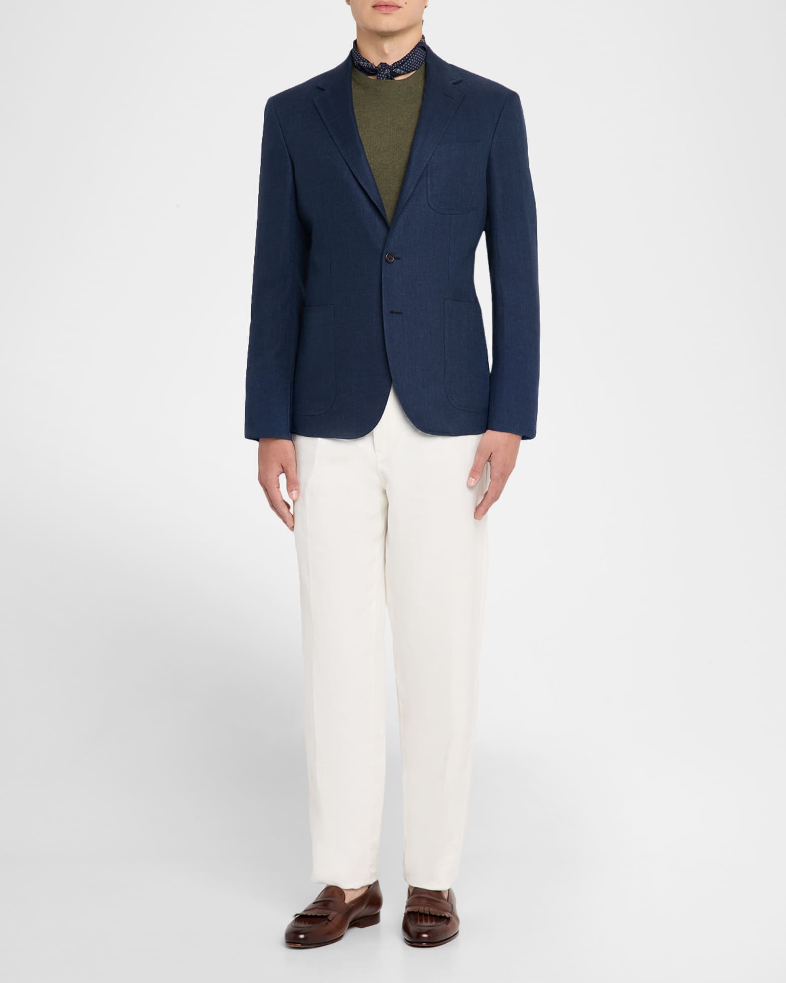 Men's Tailored Herringbone Sport Coat 1