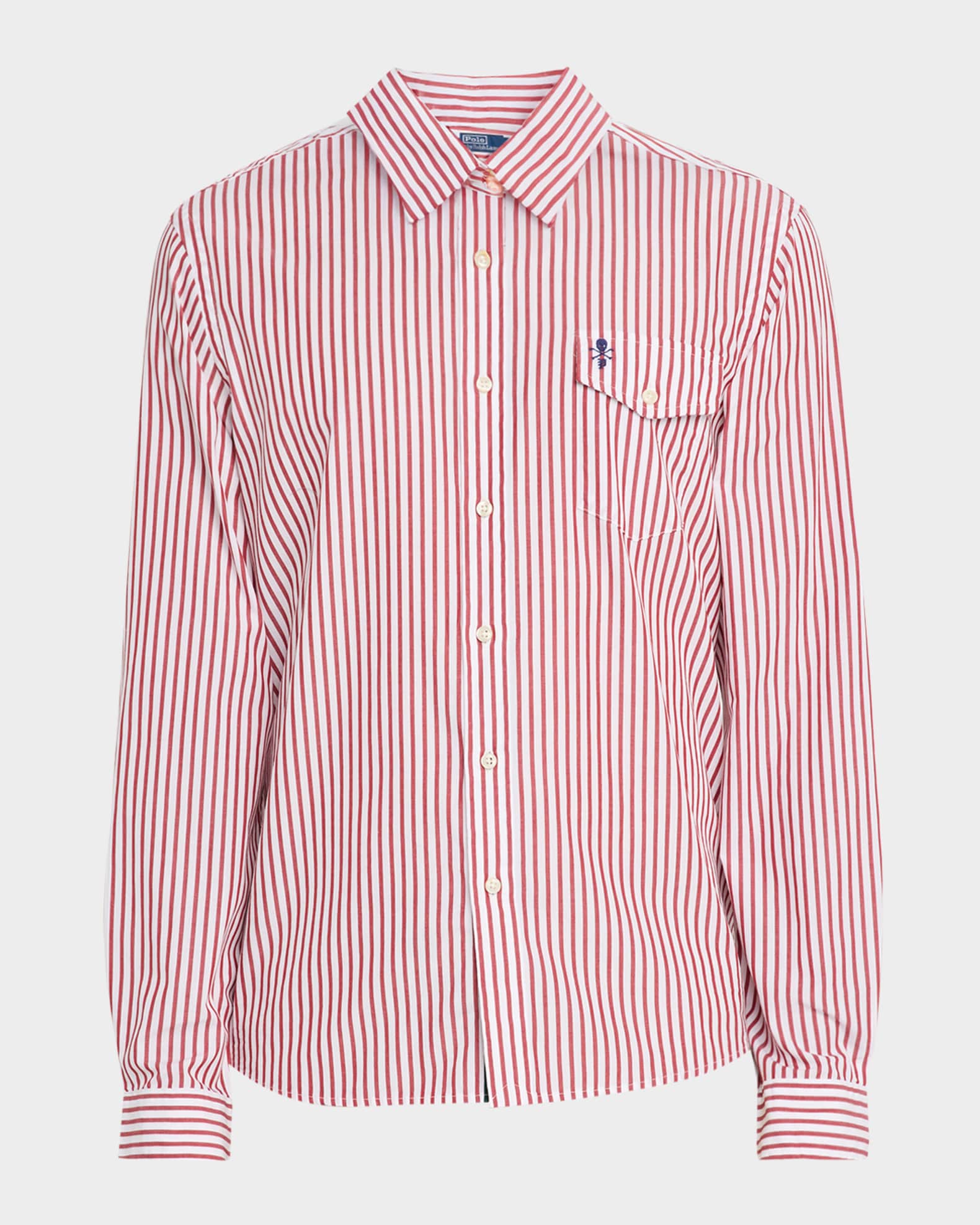 Men's RL Prepster Classic Fit Striped Shirt 0