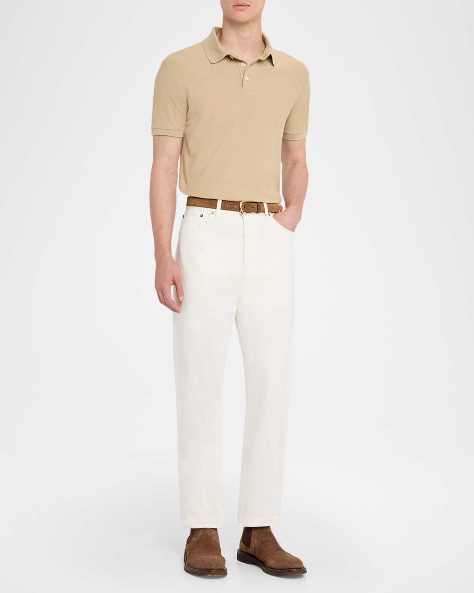 Men's Standard Fit Honeycomb Mesh Polo Shirt 1