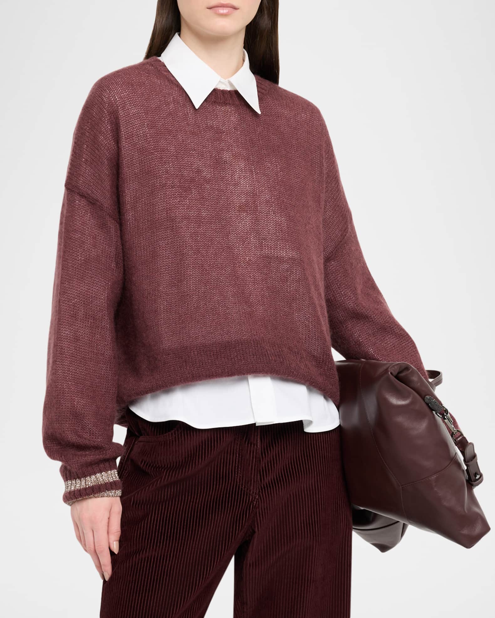 【BRUNELLO CUCINELLI】 Brunello Cucinelli Calfskin Trolley With Grain | italist