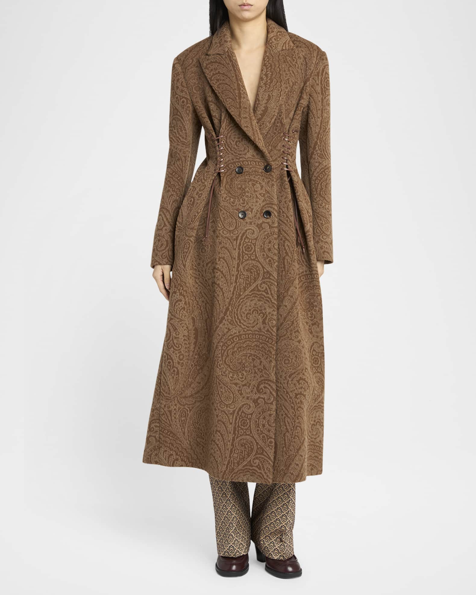 ETRO Paisley Wool Long Coat 【公式通販】