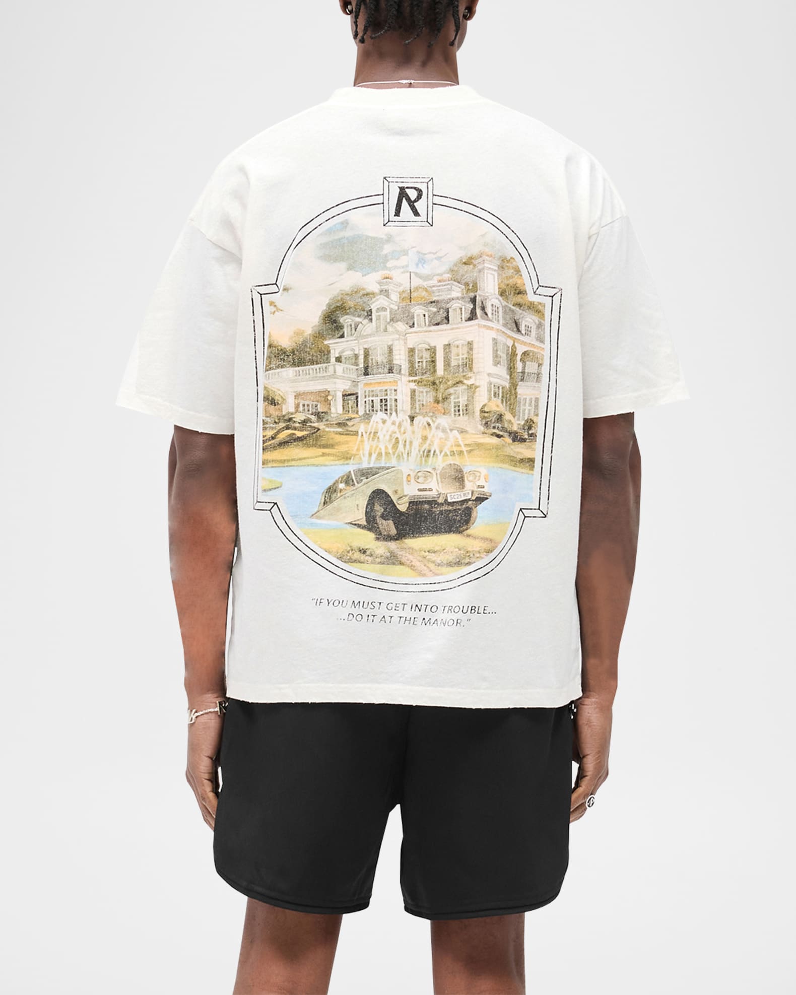 Tシャツ・カットソー Represent Revere Manor T-Shirt Revere Manor T-Shirt - Stained Black | REPRESENT