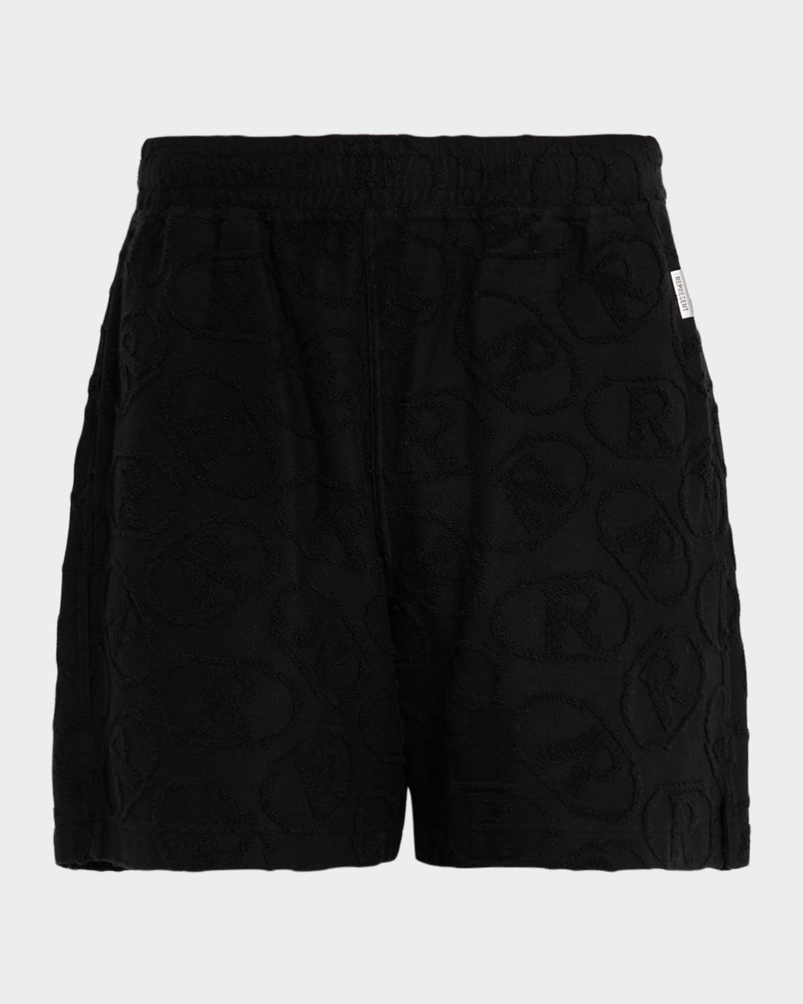 Men's Towelling R Logo Pull-On Shorts