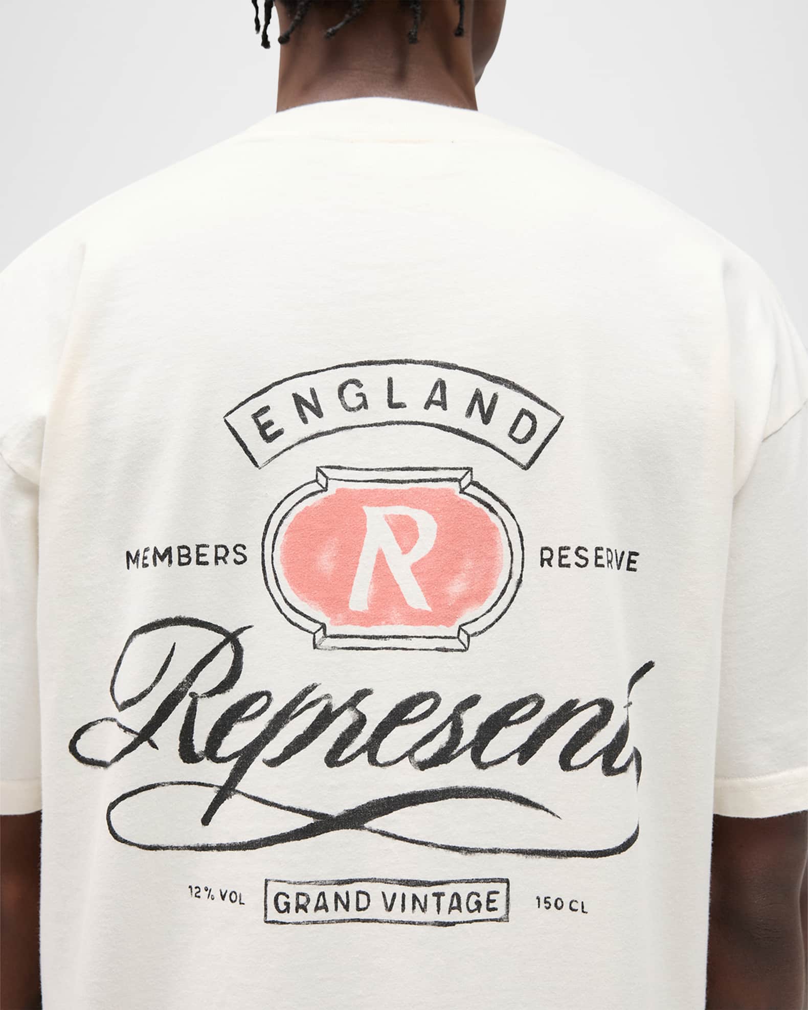 【REPRESENT】★Rep Grand Vintge T-Shirt★ REPRESENT Men's Grand Vintage Hand Drawn Logo T-Shirt