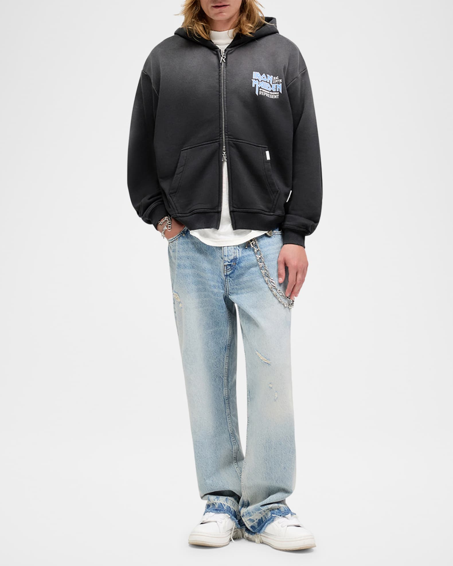 REPRESENT x Iron Maiden Men's Anniversary Full-Zip Hoodie