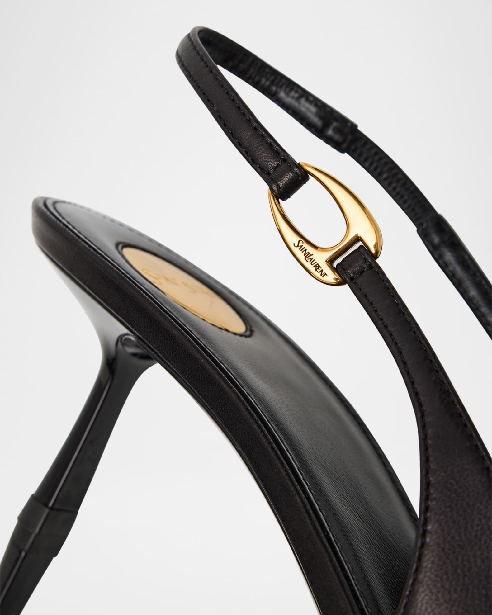 Saint Laurent Vendome Leather Slingback Pumps | Neiman Marcus