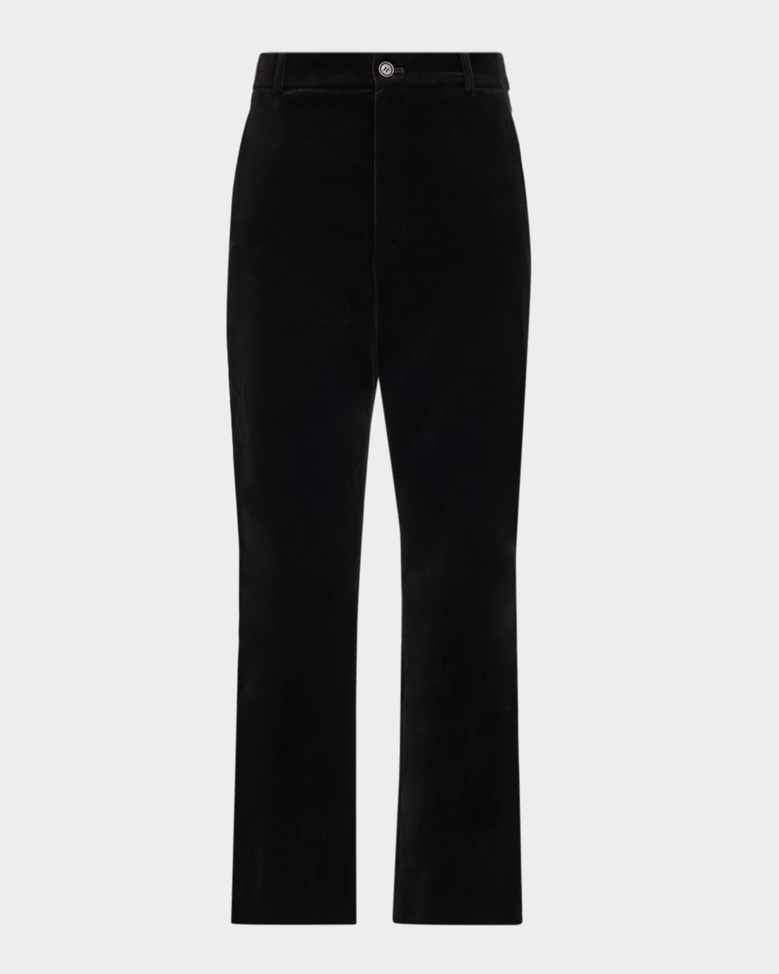 Saint Laurent Velvet Flare Trousers | Neiman Marcus