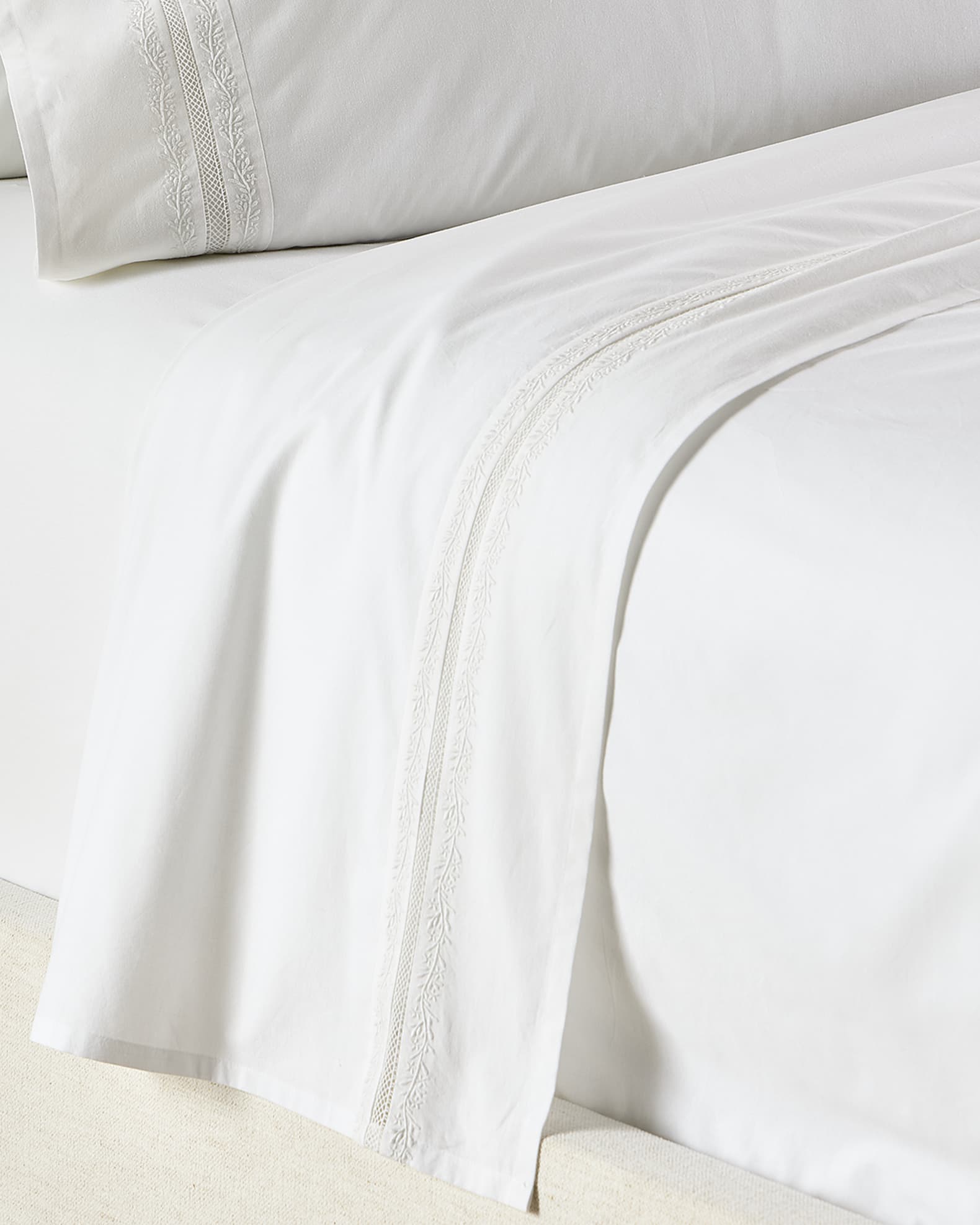 Miriah 200 Thread Count Percale King Flat Sheet 0