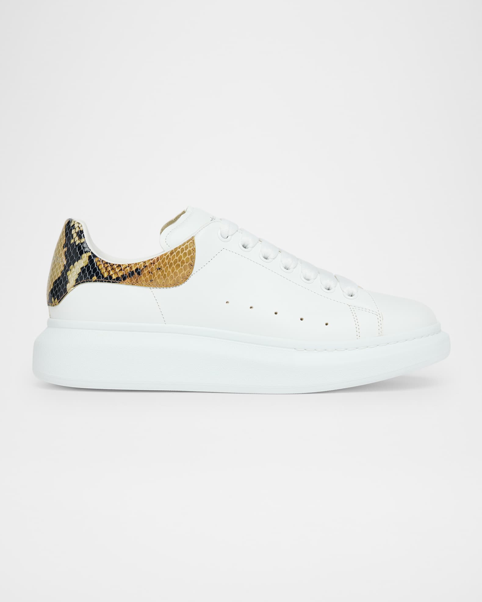 店舗良い Men's McQueen Oversized Low-Top Snake-Effect and Leather 調理機器