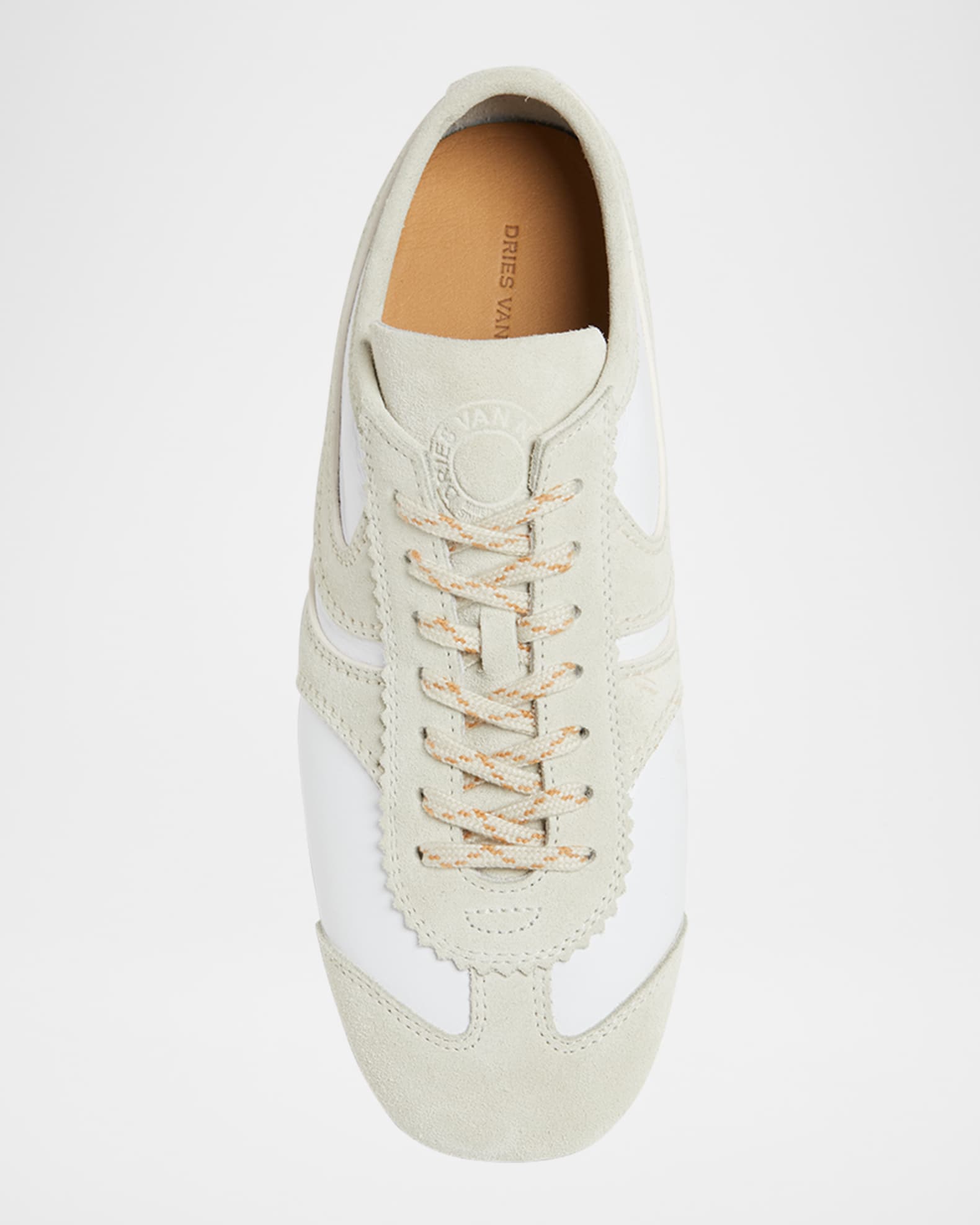 Dries Van Noten Dustin Mixed Leather Retro Sneakers | Neiman